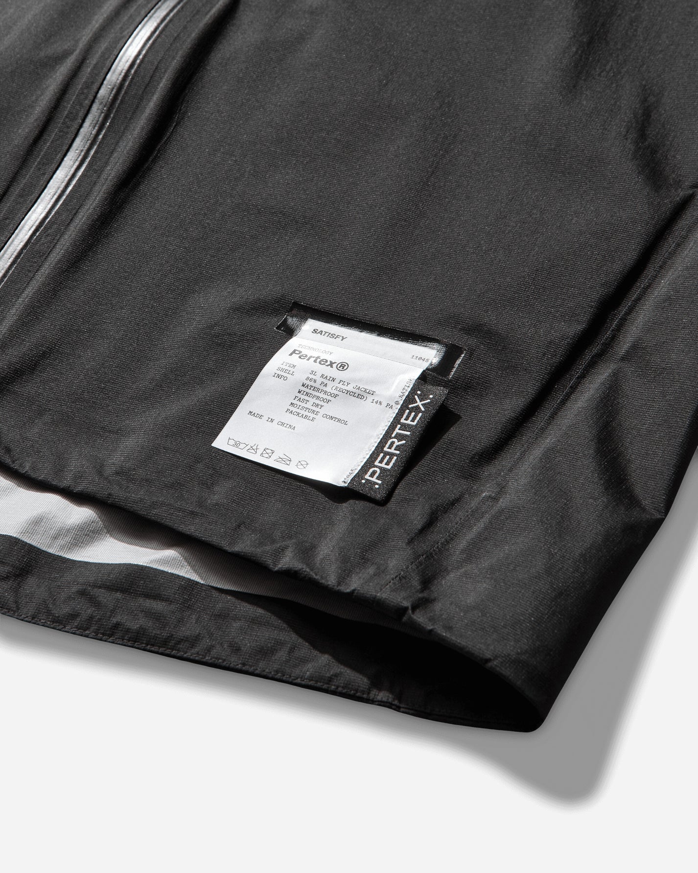 Satisfy Pertex 3L Rain Fly Jacket Black Coats and Jackets Jackets 11045 00001