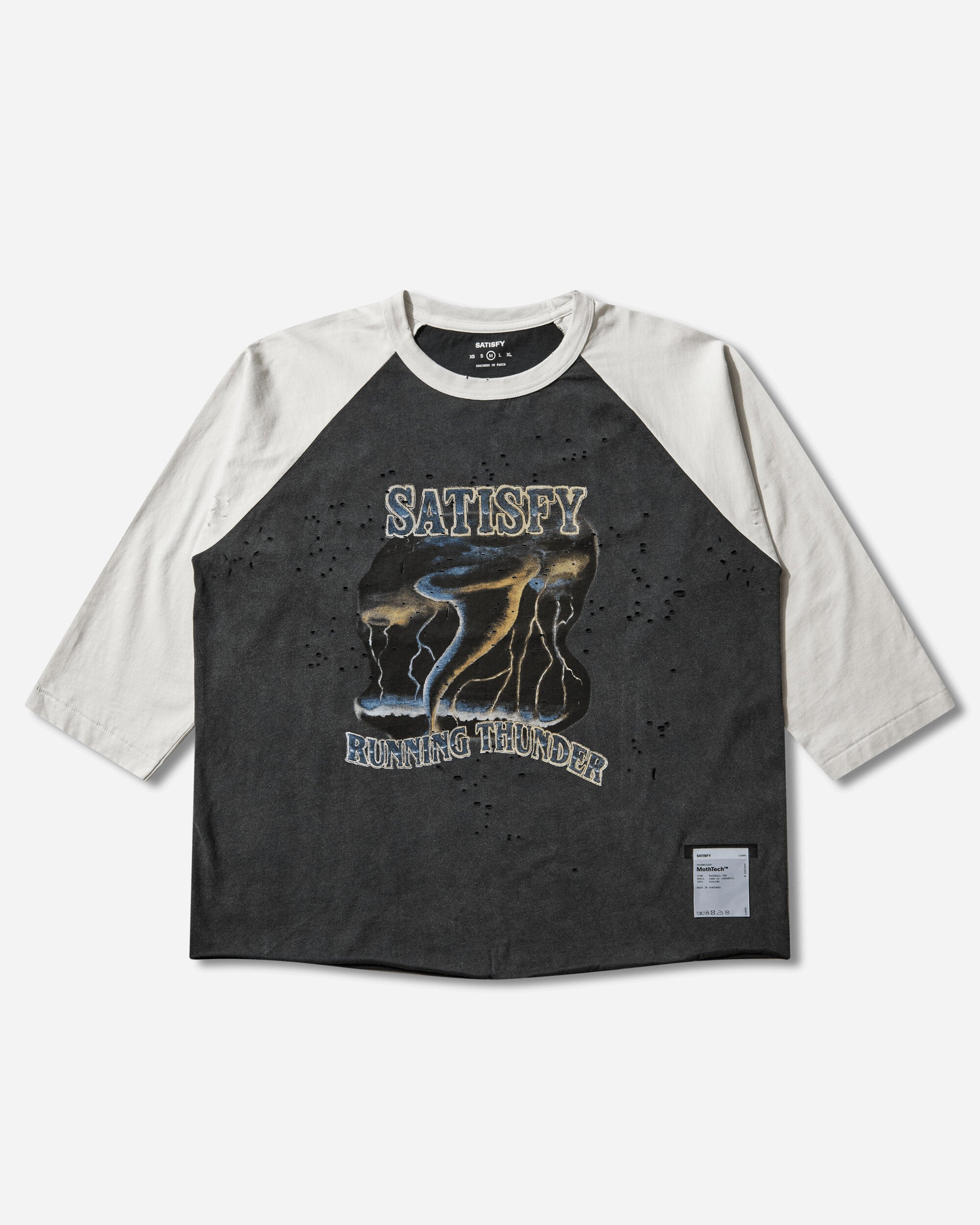 Satisfy Mothtech Baseball Tee Off White T-Shirts Longsleeve 11096 11501