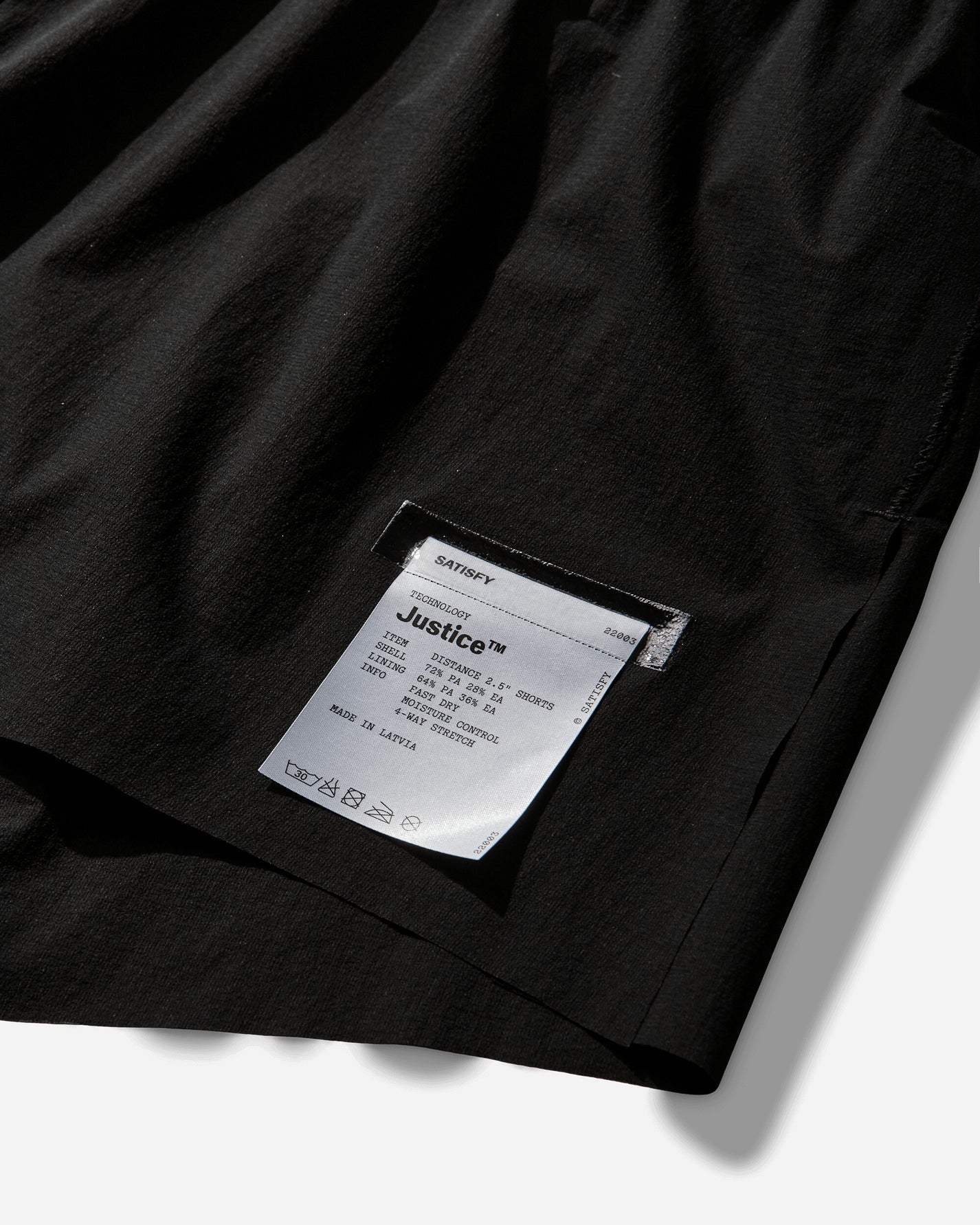 Satisfy Justice Distance 2.5 Shorts Black Shorts Short 22003 00000