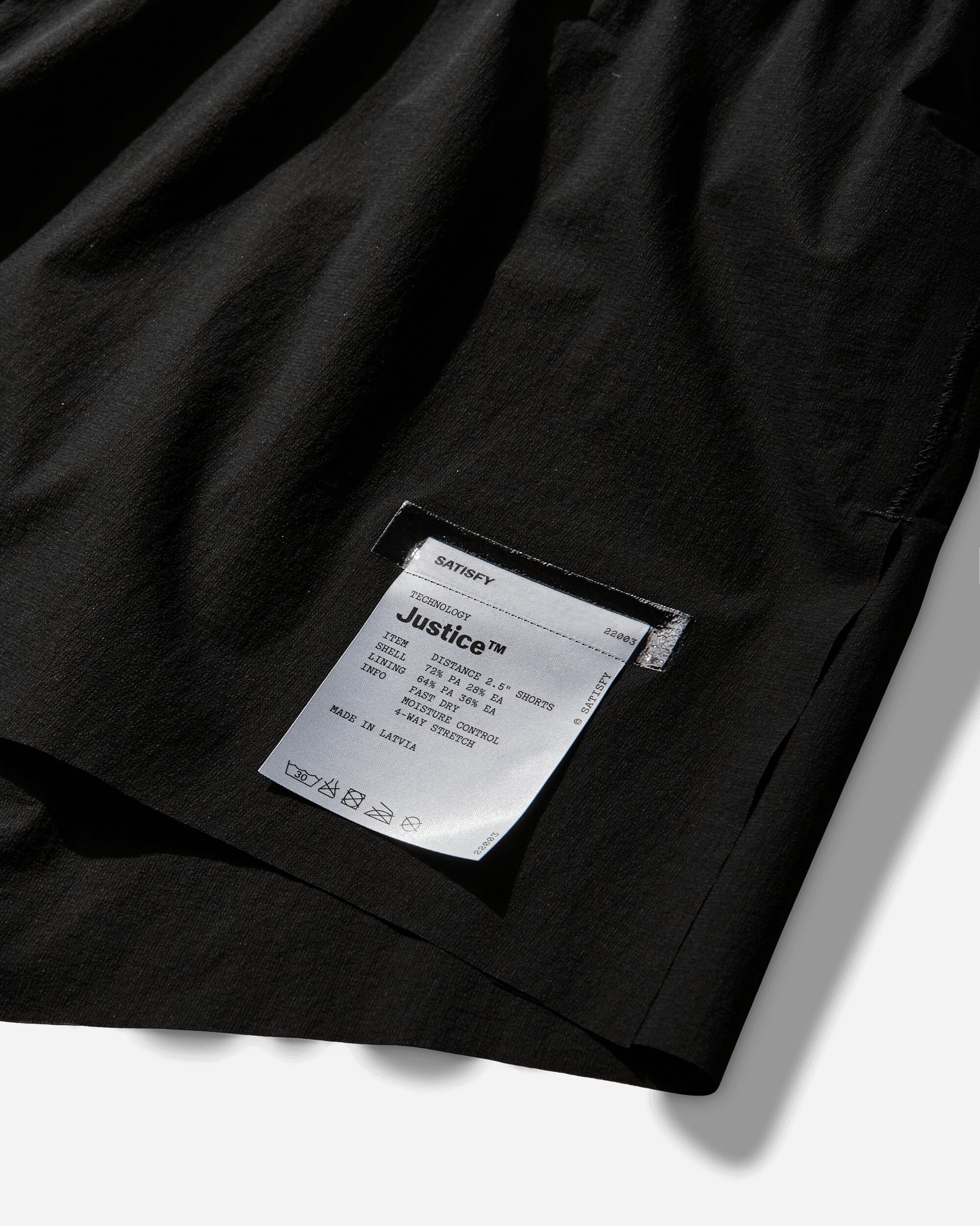 Satisfy Justice Distance 2.5 Shorts Black Shorts Short 22003 00000