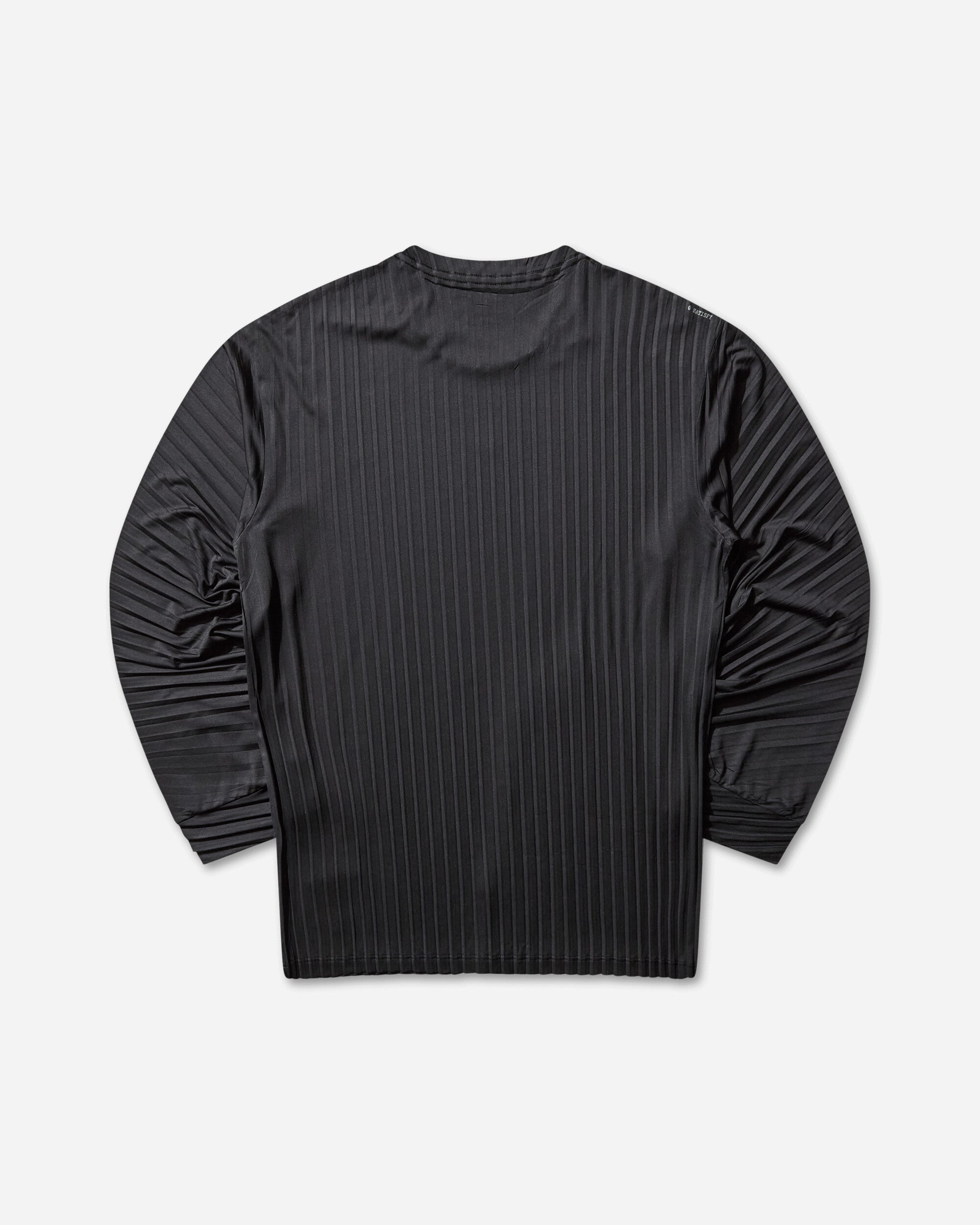 Satisfy AuraLite Pleated Long Tee Black T-Shirts Shortsleeve 11068 00001