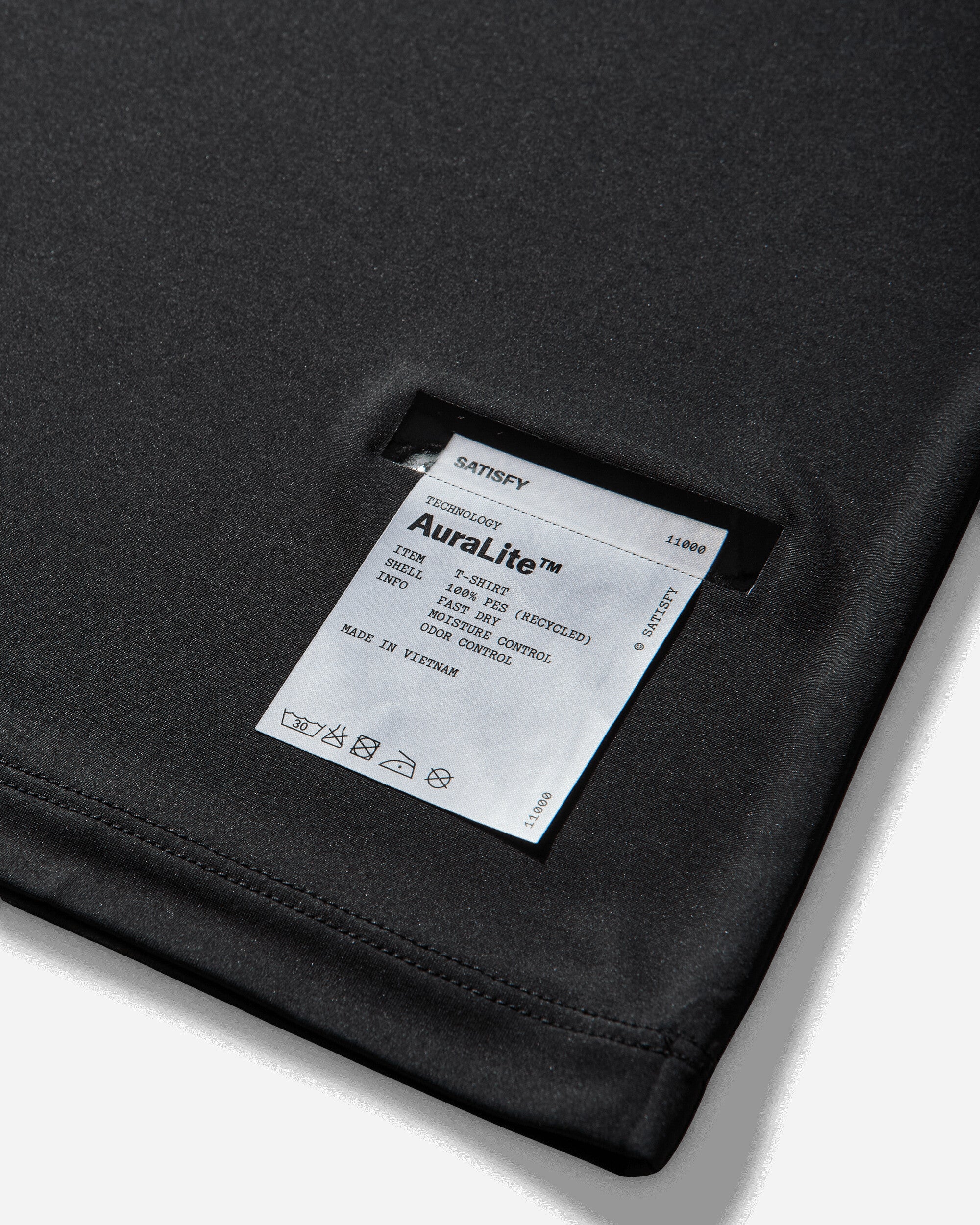 Satisfy Auralite T Shirt Black SA T-Shirts Shortsleeve 11000 00001