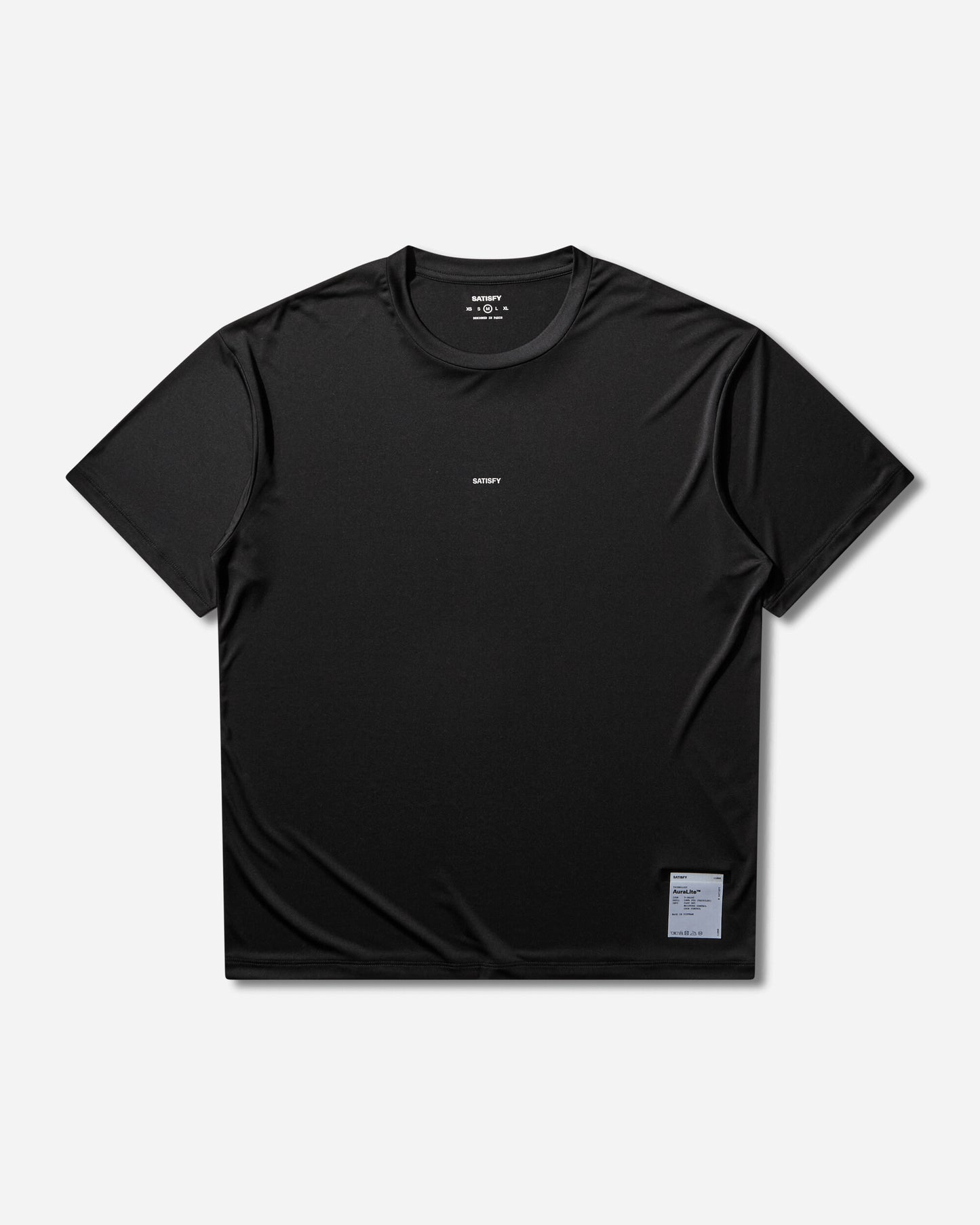 Satisfy Auralite T Shirt Black SA T-Shirts Shortsleeve 11000 00001
