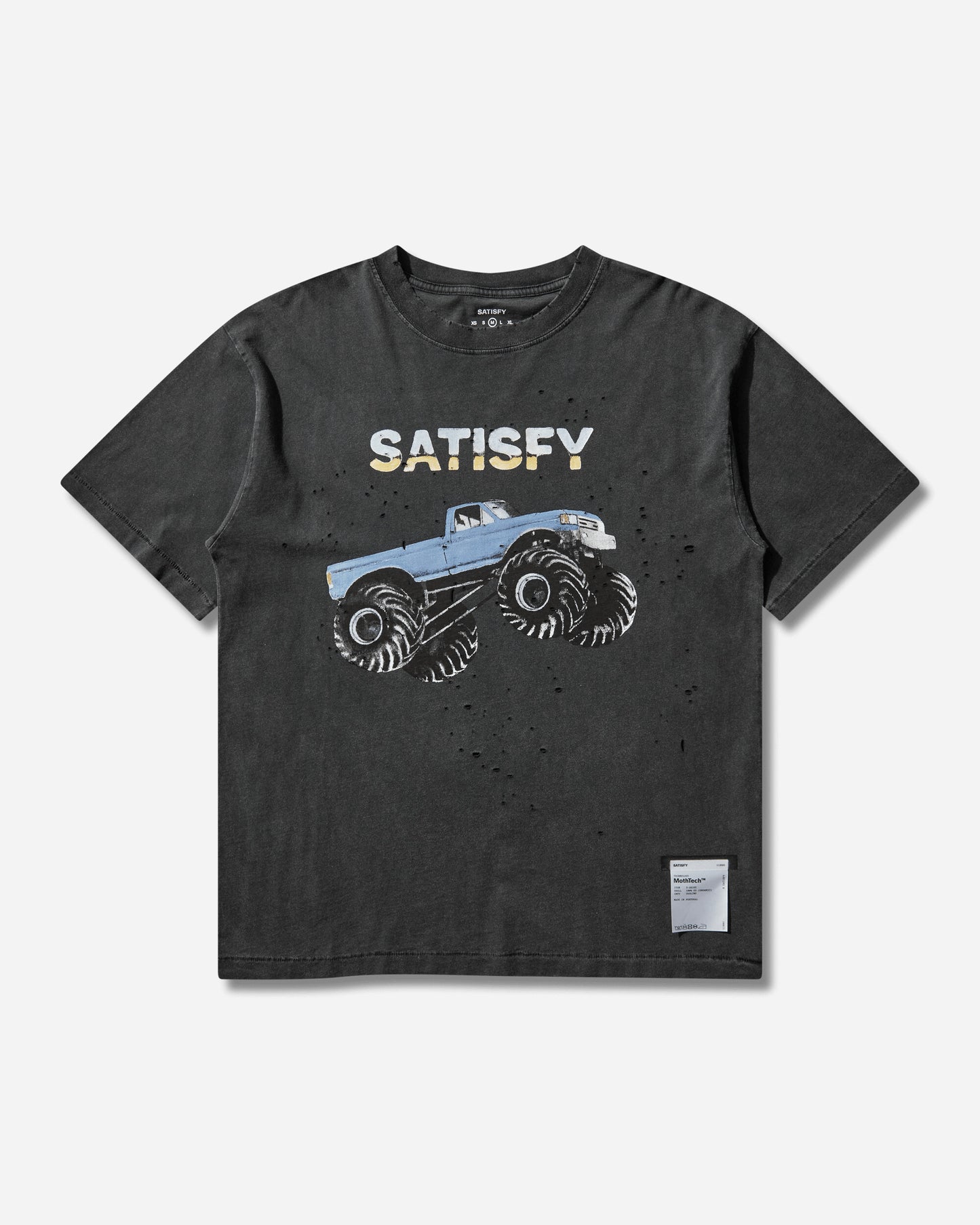 Satisfy Mothtech T Shirt Aged Black T-Shirts Shortsleeve 11006 00A21