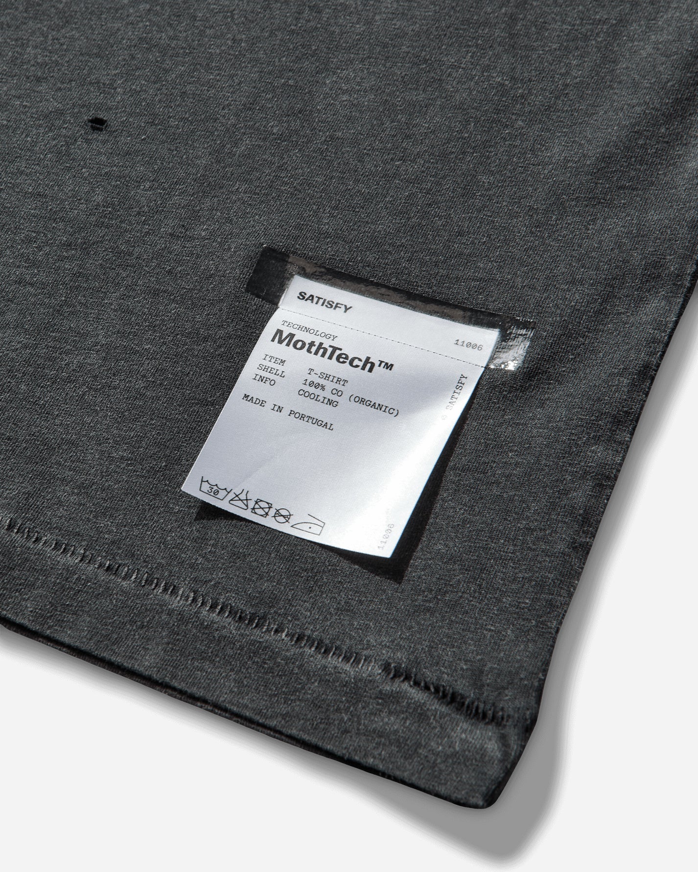 Satisfy Mothtech T Shirt Aged Black T-Shirts Shortsleeve 11006 00A21