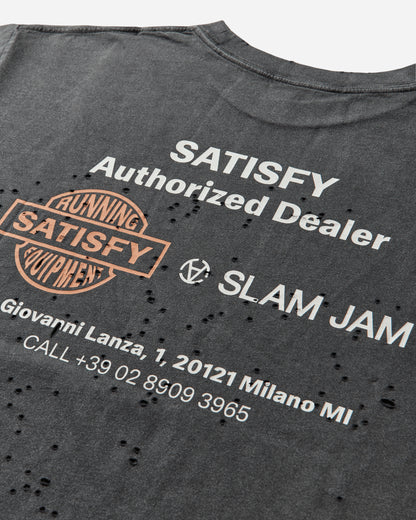 Satisfy Satisfy X Slam Jam Tee Aged Black T-Shirts Shortsleeve 11006 1