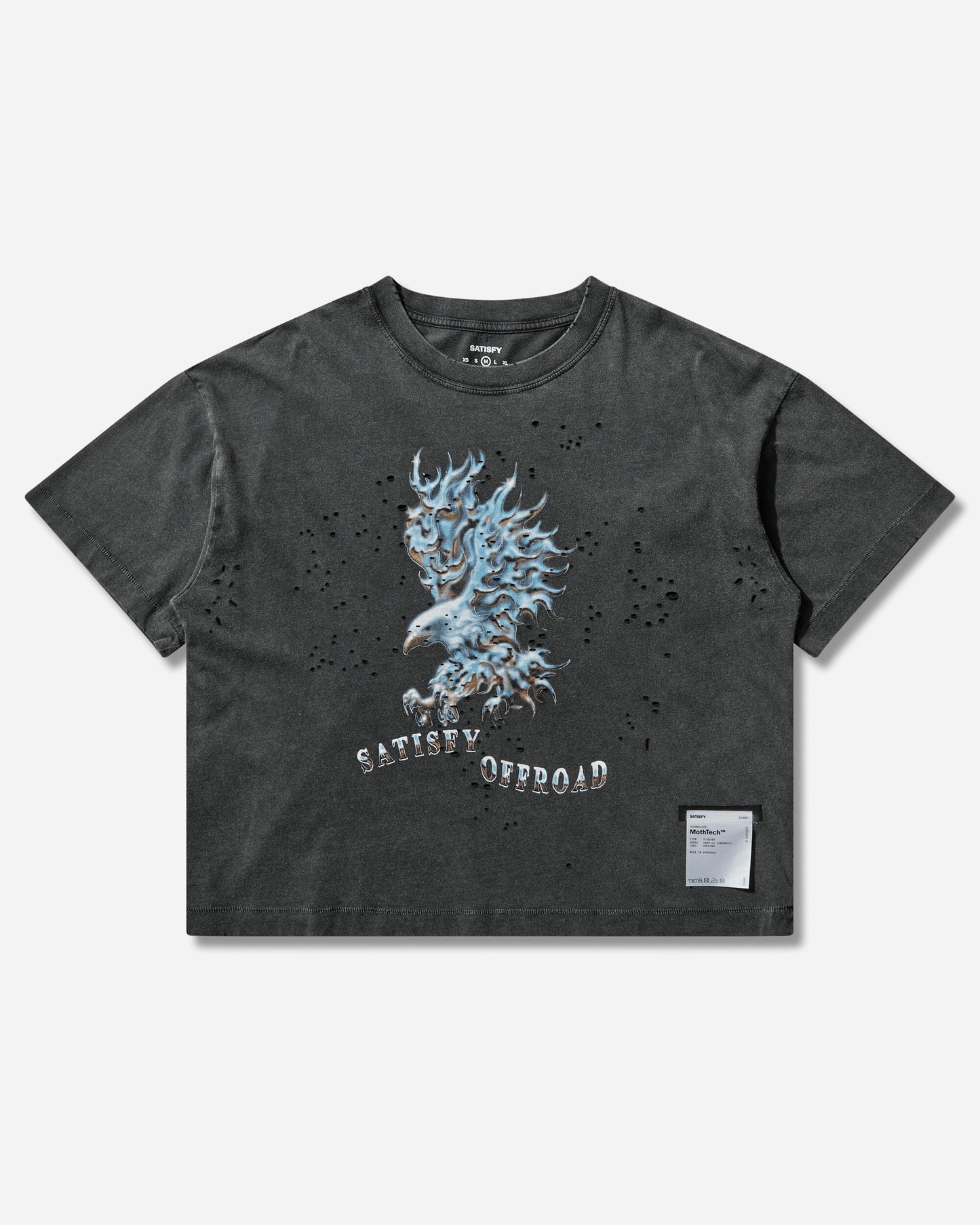 Satisfy Wmns Mothtech T Shirt Aged Black T-Shirts Shortsleeve 21002 00A15