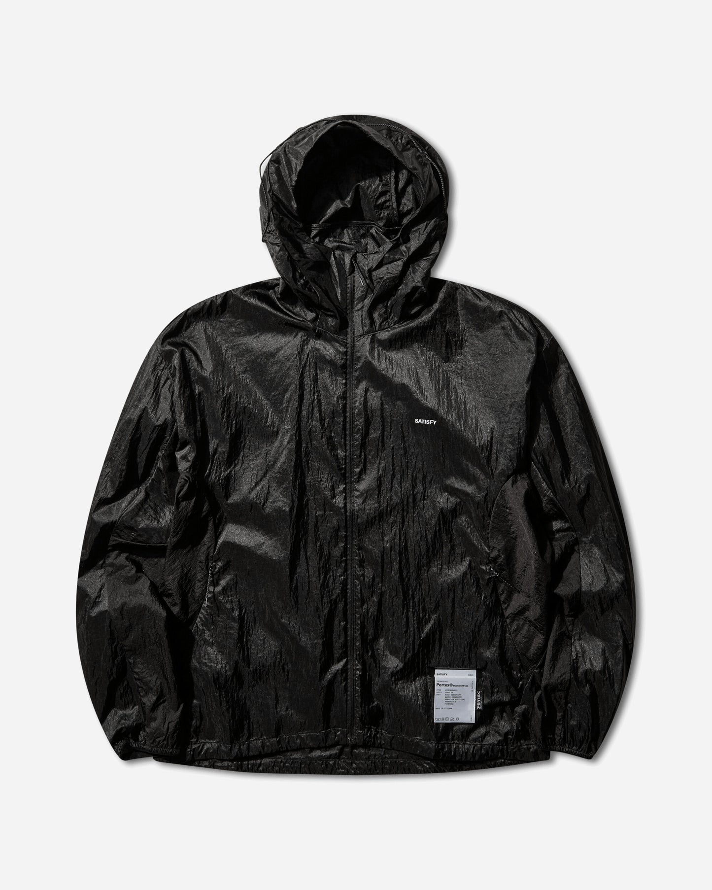 Satisfy Wmns Pertex Diamond Fuse Windbreaker Black SA Coats and Jackets Windbreakers 21023 00001