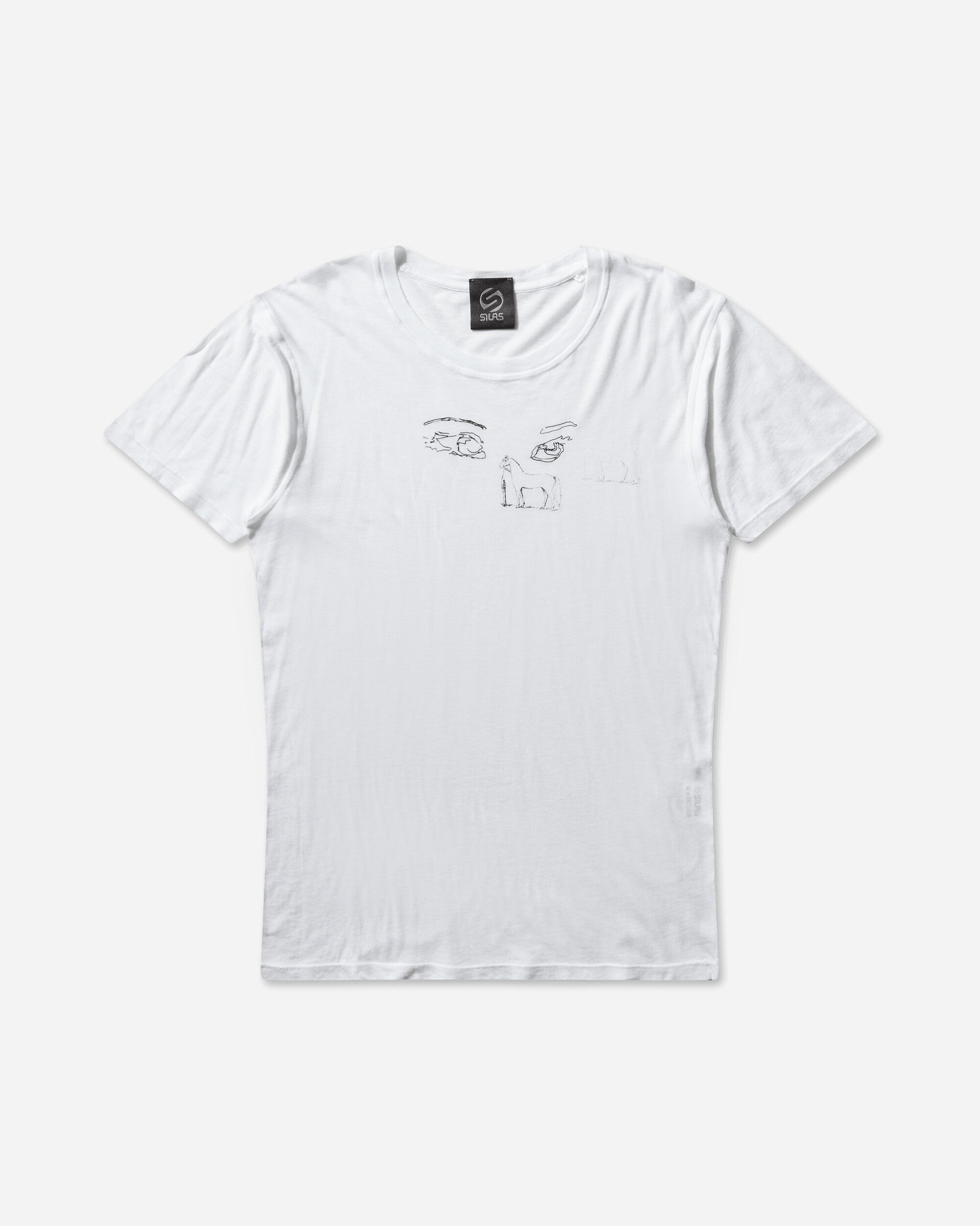 Silas Seasonal Graphic Short Sleeve White T-Shirts Shortsleeve LN-J006A02 WHITE