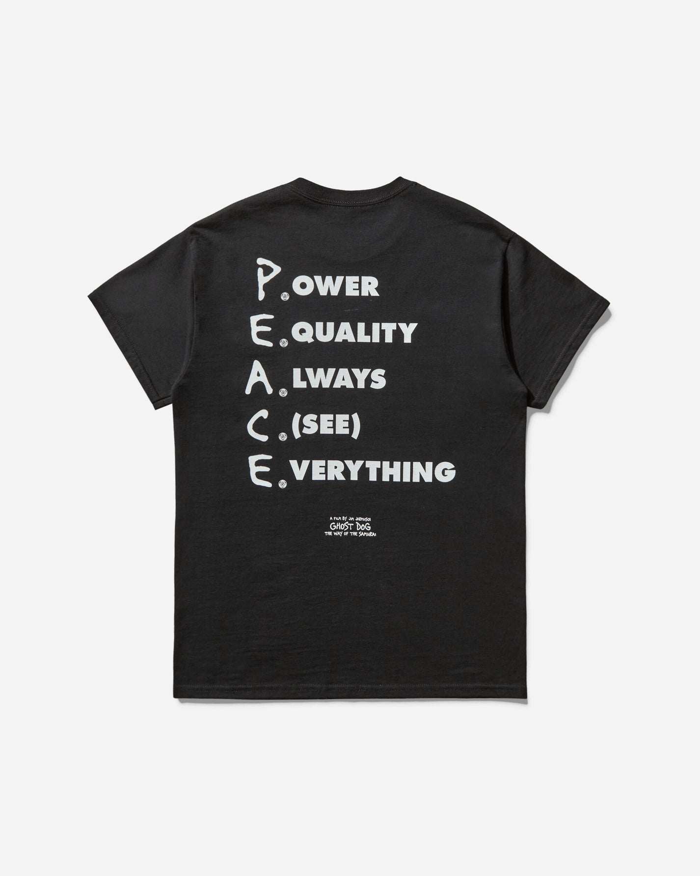 Skate Musik Skate Muzik X Ghost Dog P.E.A.C.E. Tee Black T-Shirts Shortsleeve GHOSTDOGPEACE BLACK