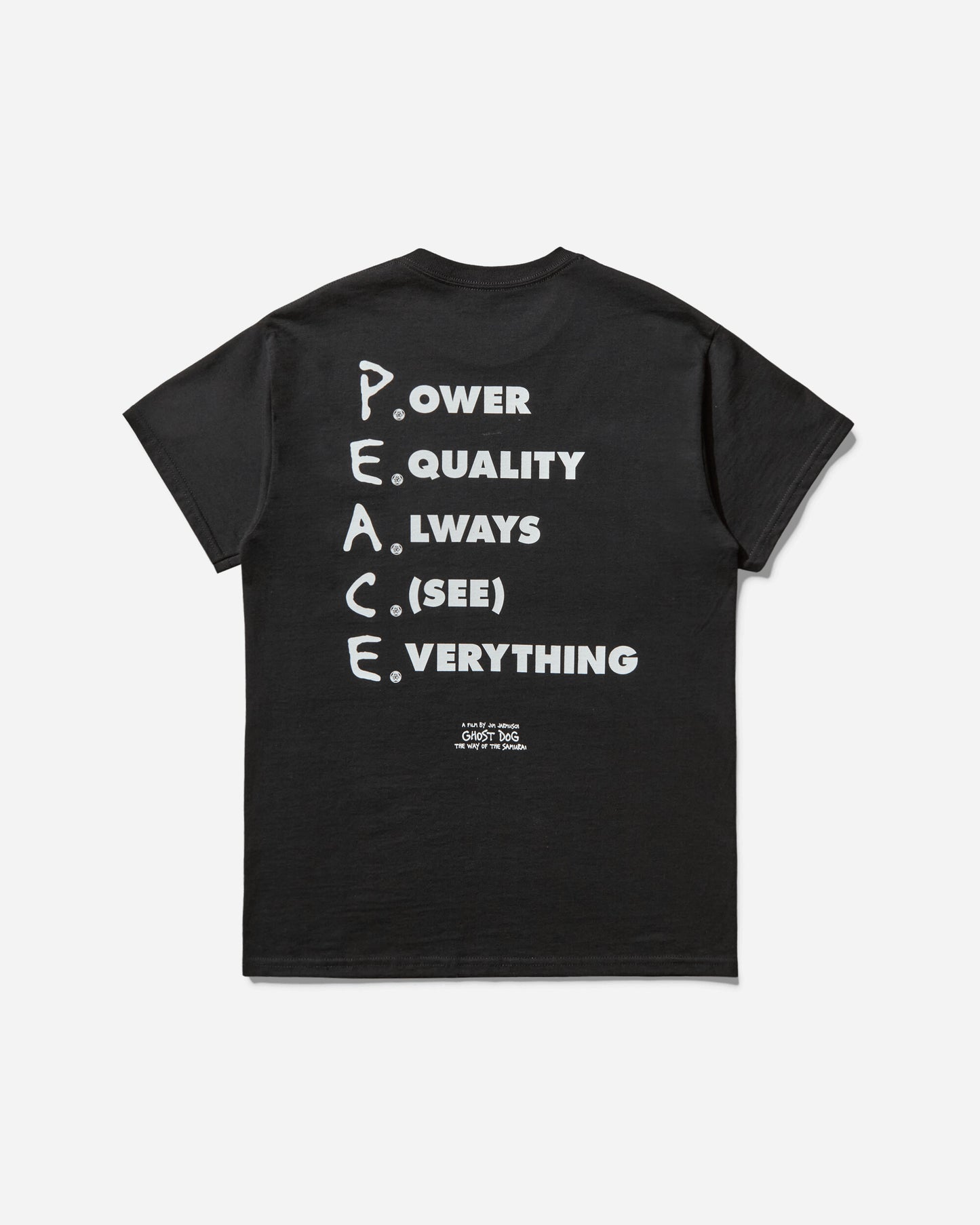 Skate Musik Skate Muzik X Ghost Dog P.E.A.C.E. Tee Black T-Shirts Shortsleeve GHOSTDOGPEACE BLACK