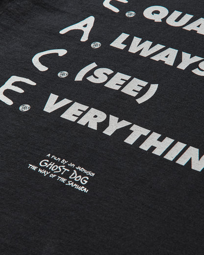 Skate Musik Skate Muzik X Ghost Dog P.E.A.C.E. Tee Black T-Shirts Shortsleeve GHOSTDOGPEACE BLACK