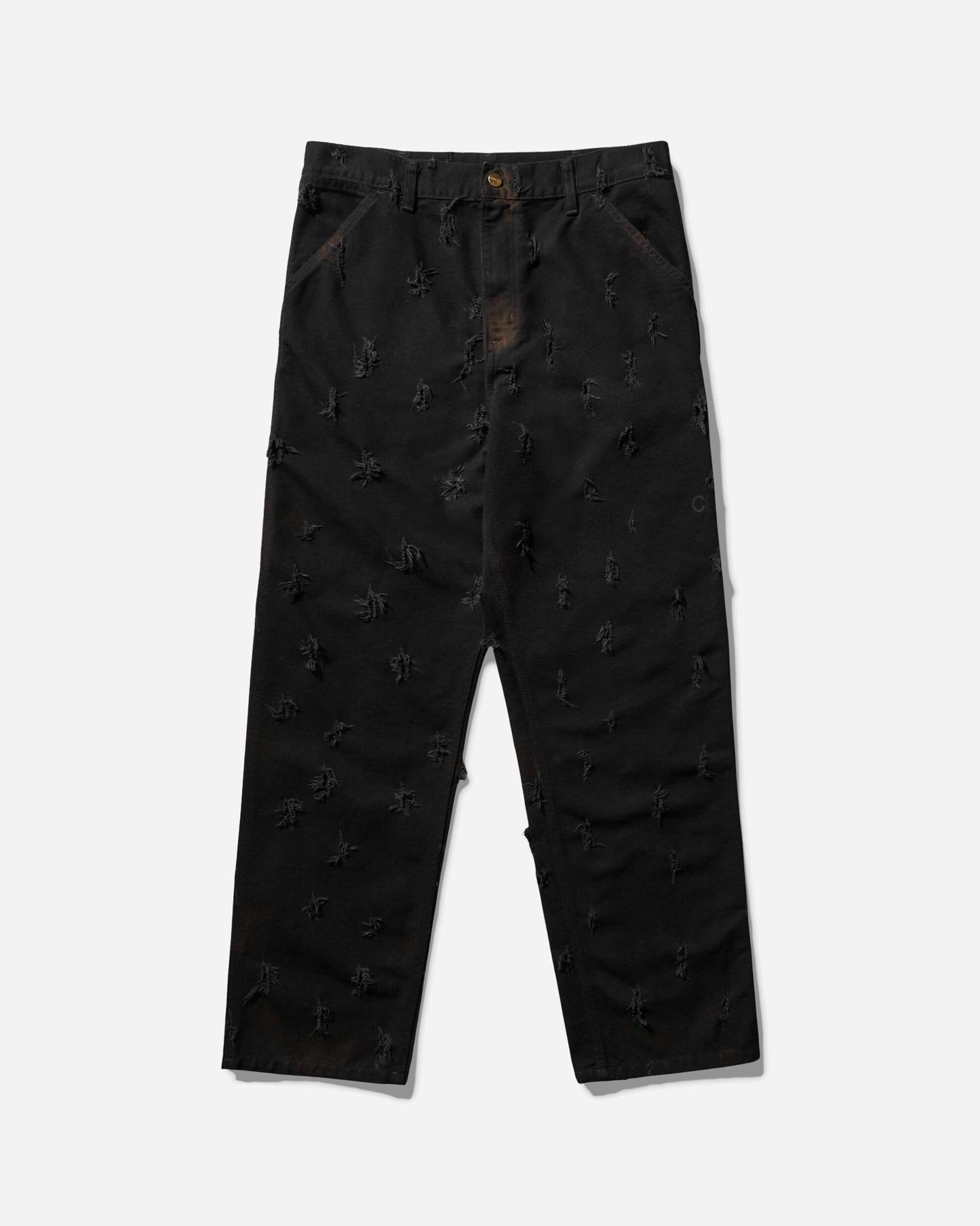 Slam Jam Carhartt x Tintoria Emiliana x Slam Jam "Poor Grade" Single Knee Pant Black Rinsed Pants Casual I031497 8902