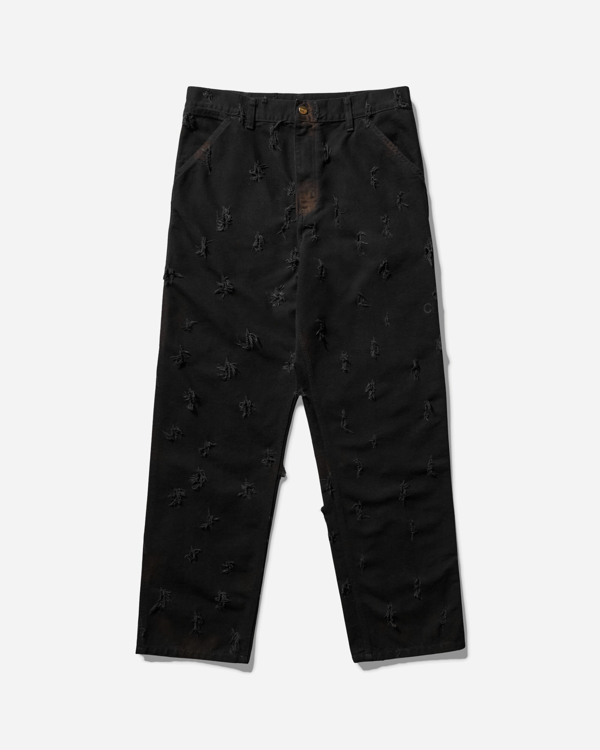 Slam Jam Carhartt x Tintoria Emiliana x Slam Jam "Poor Grade" Single Knee Pant Black Rinsed Pants Casual I031497 8902