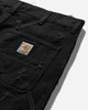 Slam Jam Carhartt x Tintoria Emiliana x Slam Jam "Poor Grade" Single Knee Pant Black Rinsed Pants Casual I031497 8902