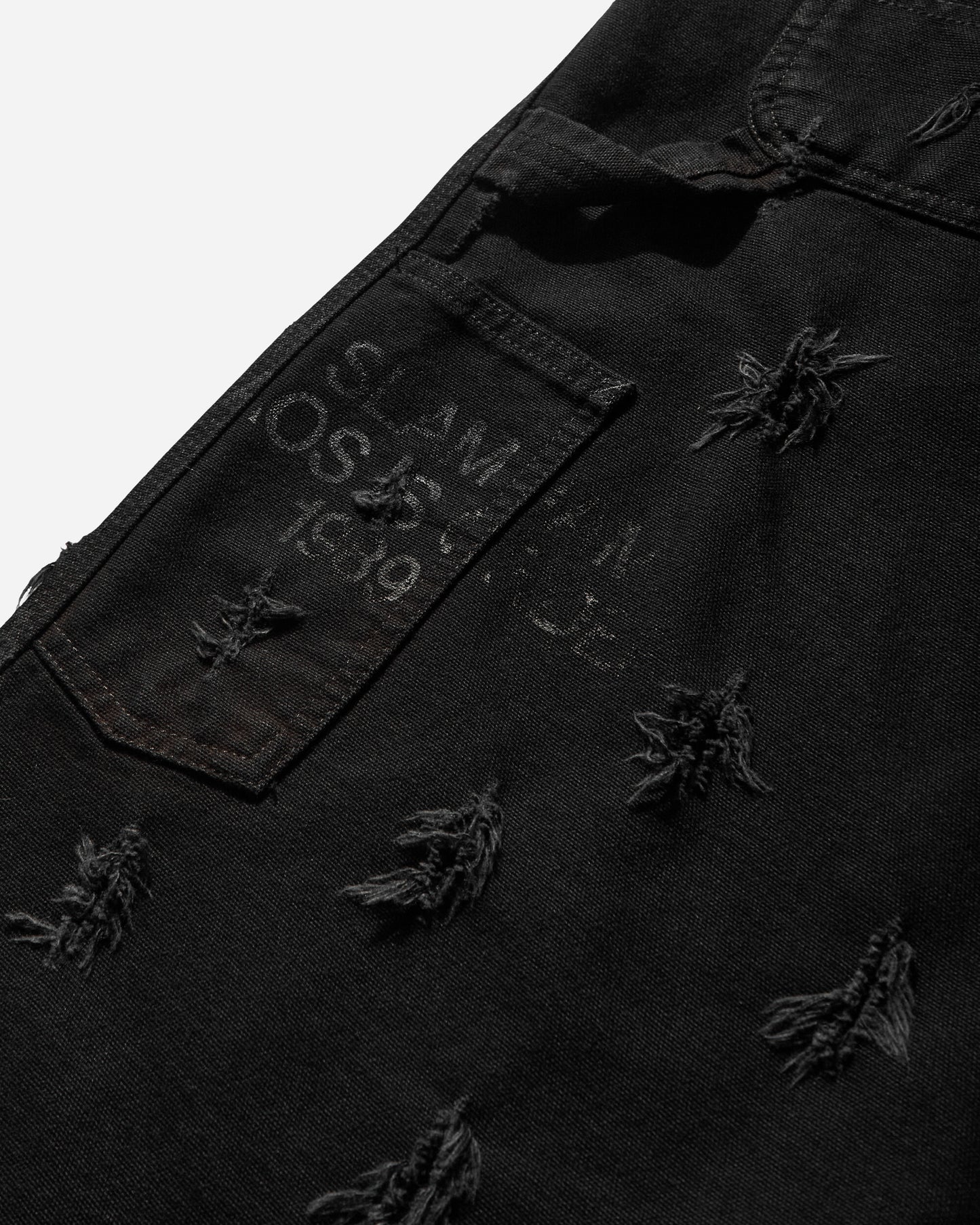 Slam Jam Carhartt x Tintoria Emiliana x Slam Jam "Poor Grade" Single Knee Pant Black Rinsed Pants Casual I031497 8902