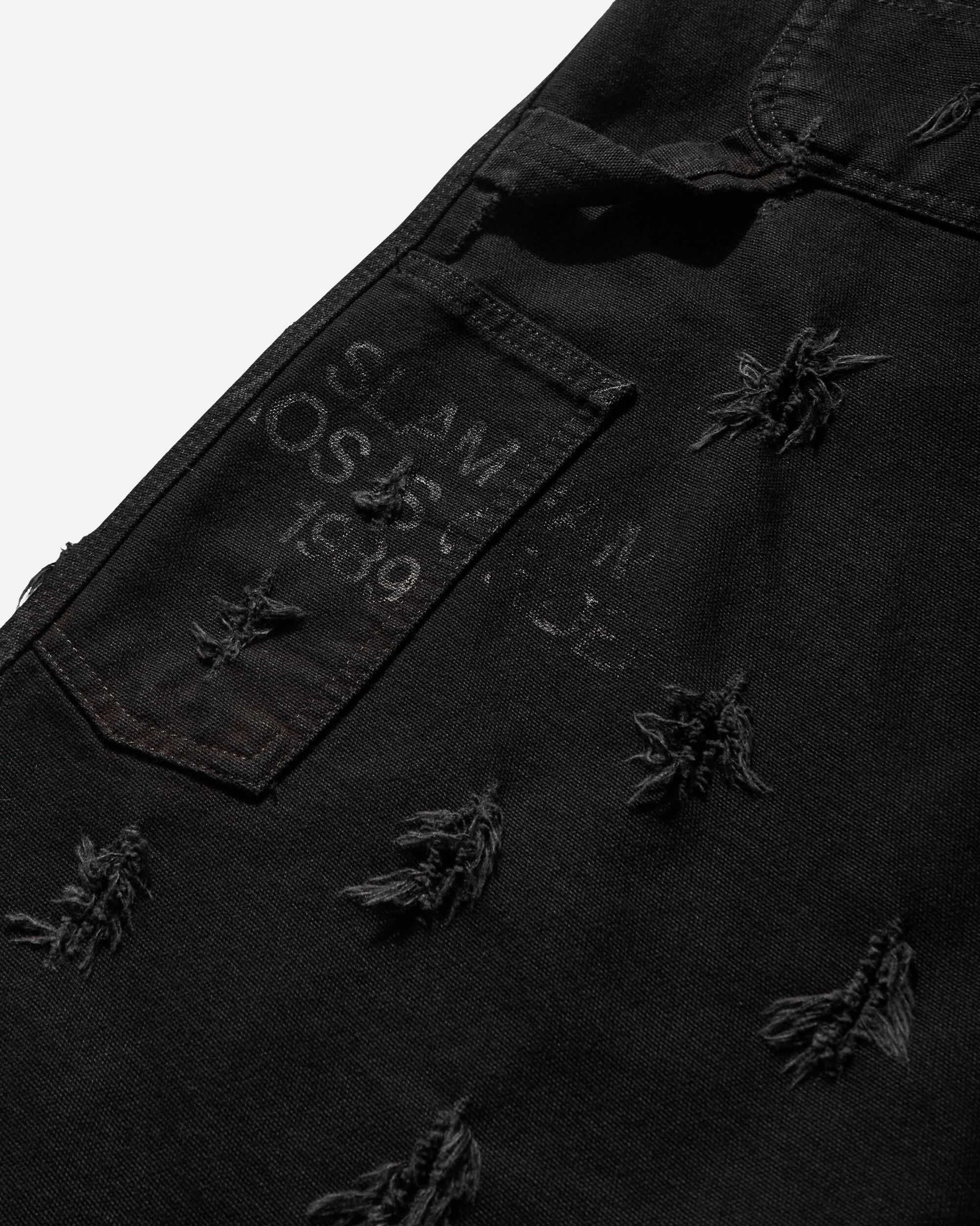 Slam Jam Carhartt x Tintoria Emiliana x Slam Jam "Poor Grade" Single Knee Pant Black Rinsed Pants Casual I031497 8902