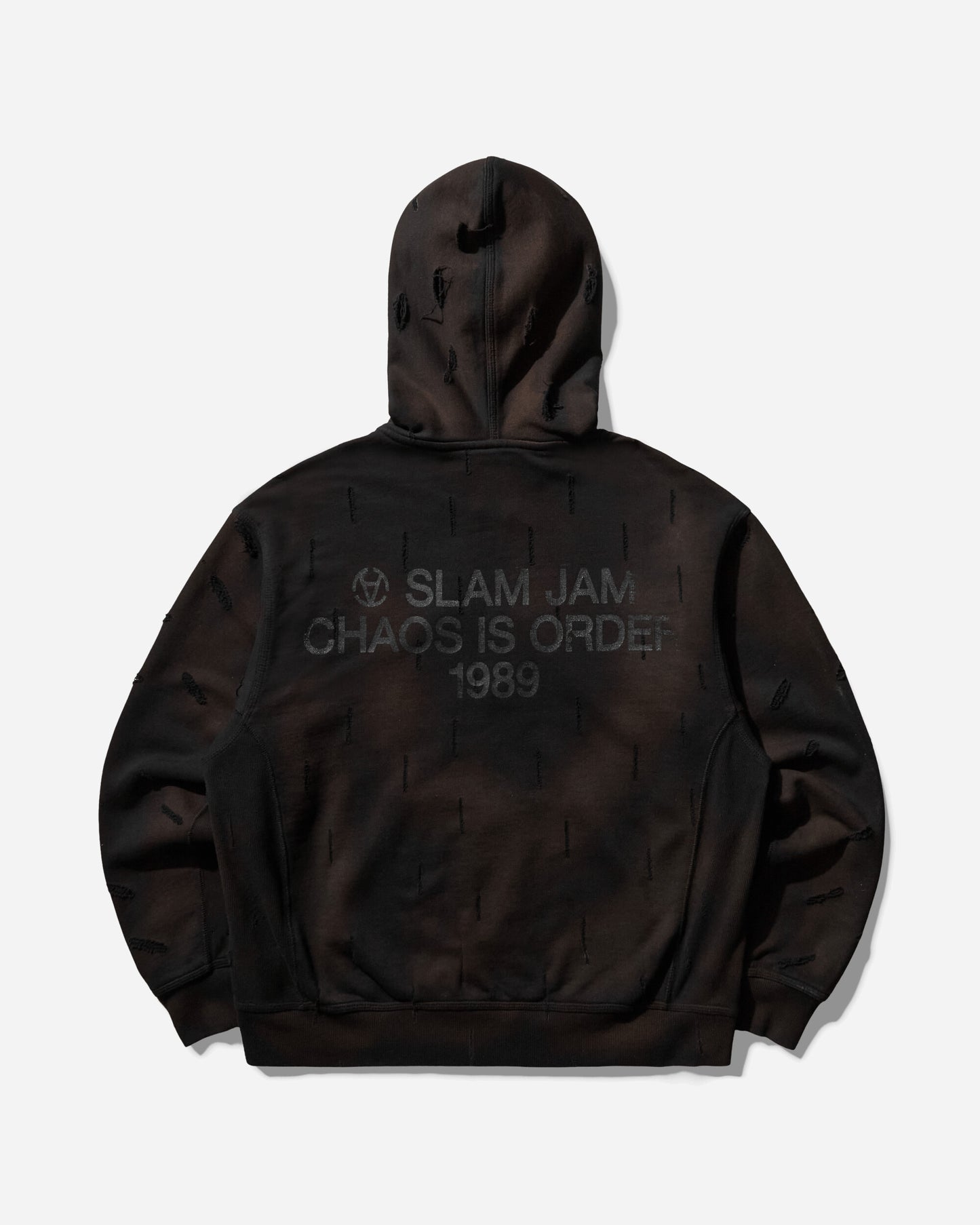 Slam Jam Carhartt x Tintoria Emiliana x Slam Jam "Poor Grade" Hooded American Script Jacket Black Coats and Jackets Jackets I028279 89XX