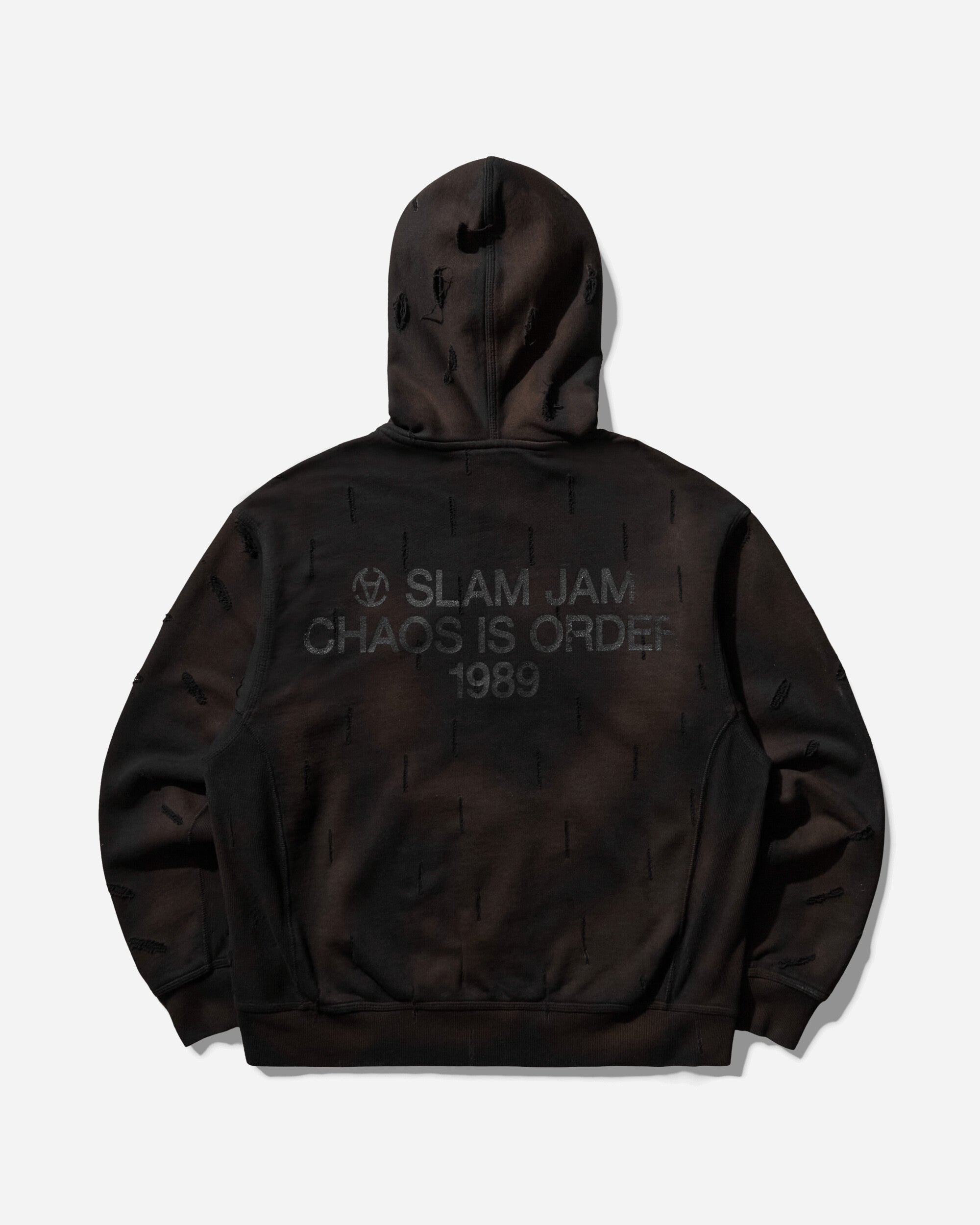 Slam Jam Carhartt x Tintoria Emiliana x Slam Jam "Poor Grade" Hooded American Script Jacket Black Coats and Jackets Jackets I028279 89XX