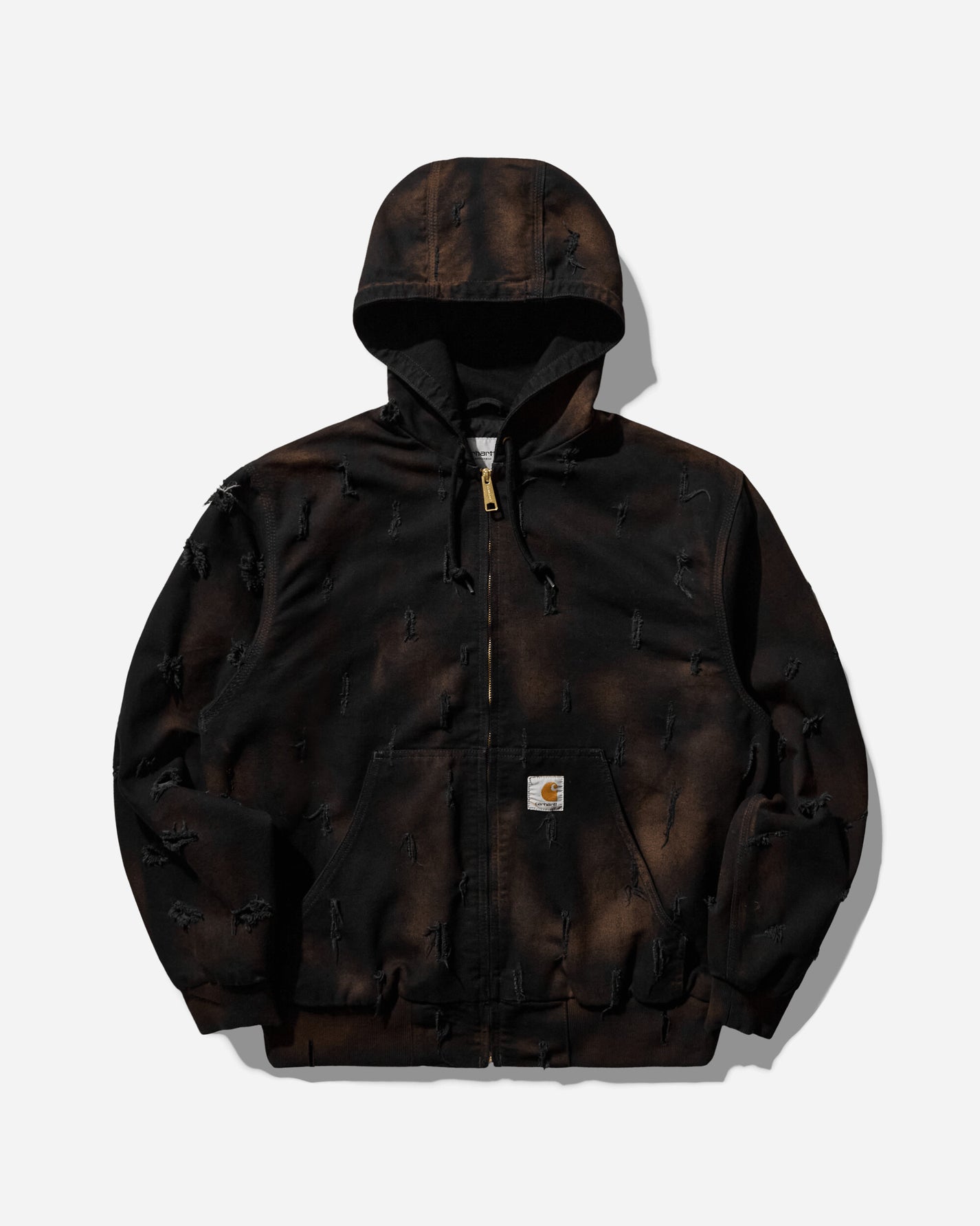 Slam Jam Carhartt x Tintoria Emiliana x Slam Jam "Poor Grade" OG Active Jacket Black Rinsed Coats and Jackets Jackets I023083 8902