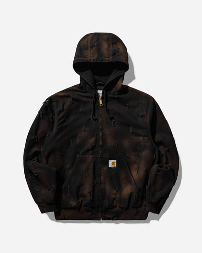 Slam Jam Carhartt x Tintoria Emiliana x Slam Jam "Poor Grade" OG Active Jacket Black Rinsed Coats and Jackets Jackets I023083 8902
