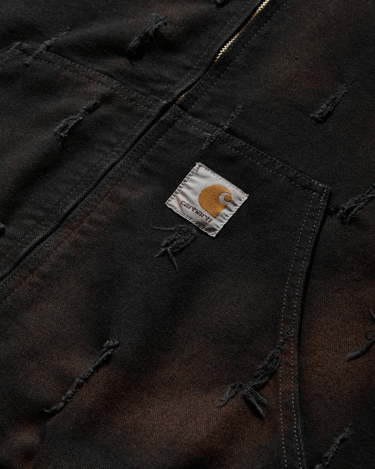 Slam Jam Carhartt x Tintoria Emiliana x Slam Jam "Poor Grade" OG Active Jacket Black Rinsed Coats and Jackets Jackets I023083 8902