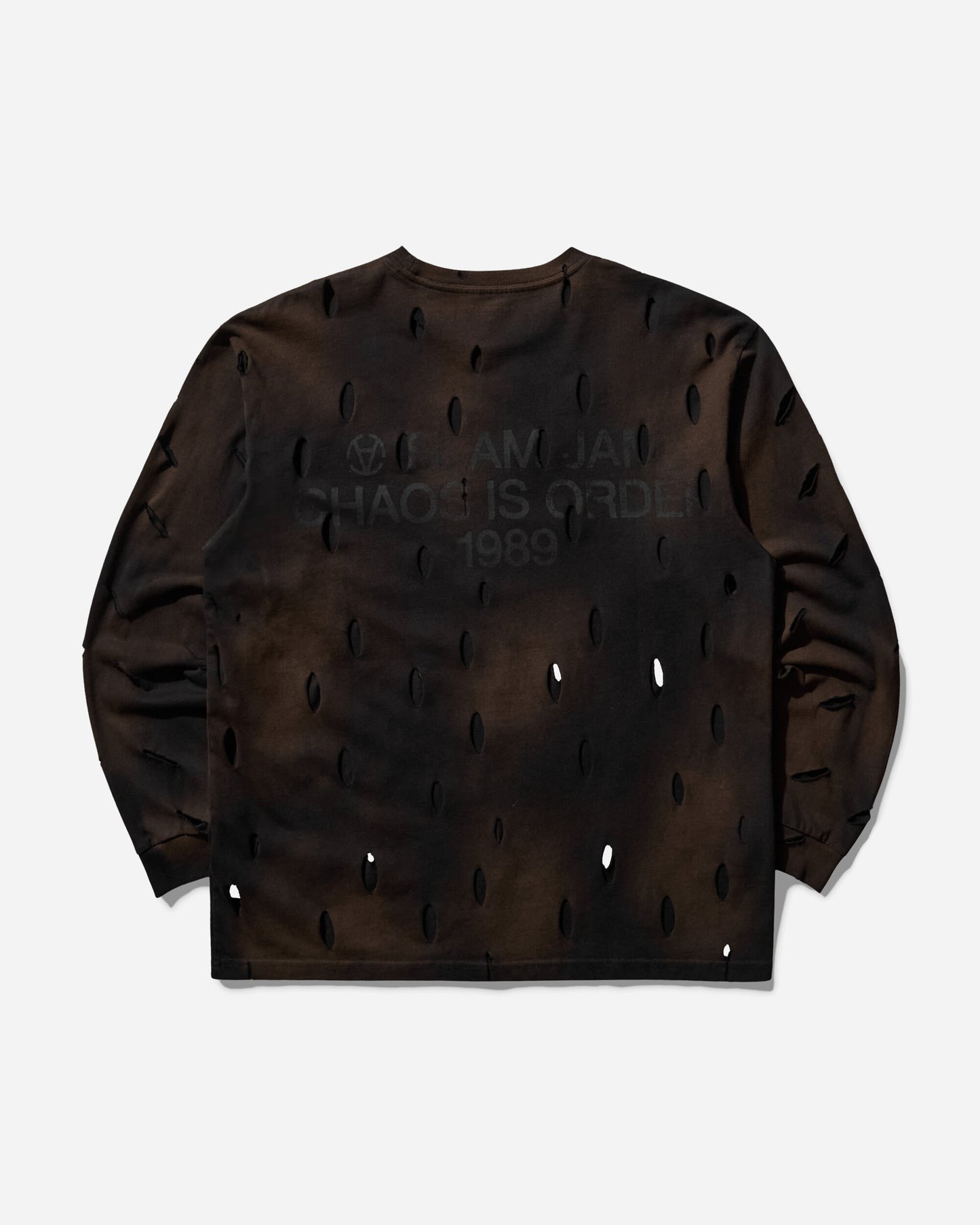 Slam Jam Carhartt x Tintoria Emiliana x Slam Jam "Poor Grade" L/S Chase T-Shirt Black Gold T-Shirts Longsleeve I026392 00FXX
