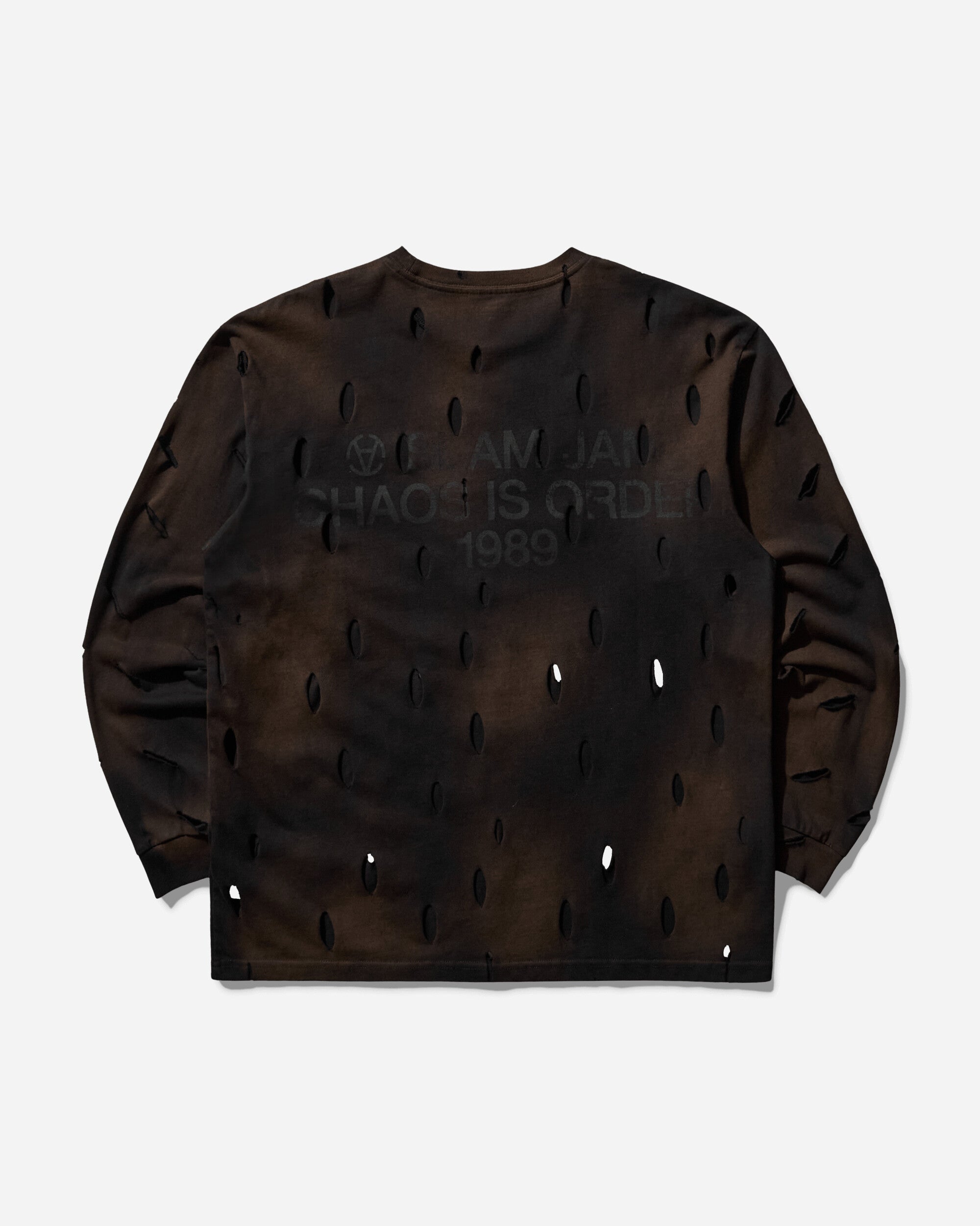 Slam Jam Carhartt x Tintoria Emiliana x Slam Jam "Poor Grade" L/S Chase T-Shirt Black Gold T-Shirts Longsleeve I026392 00FXX