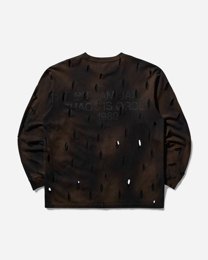 Slam Jam Carhartt x Tintoria Emiliana x Slam Jam "Poor Grade" L/S Chase T-Shirt Black Gold T-Shirts Longsleeve I026392 00FXX