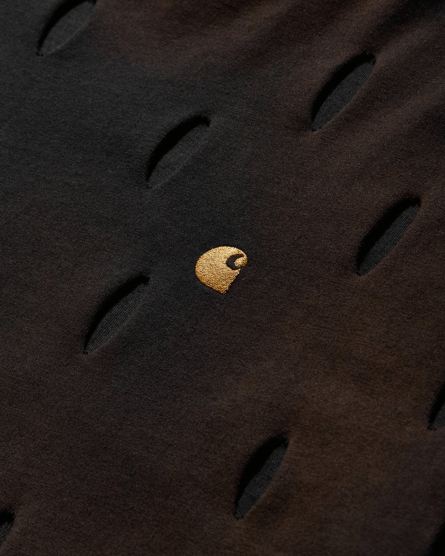 Slam Jam Carhartt x Tintoria Emiliana x Slam Jam "Poor Grade" L/S Chase T-Shirt Black Gold T-Shirts Longsleeve I026392 00FXX