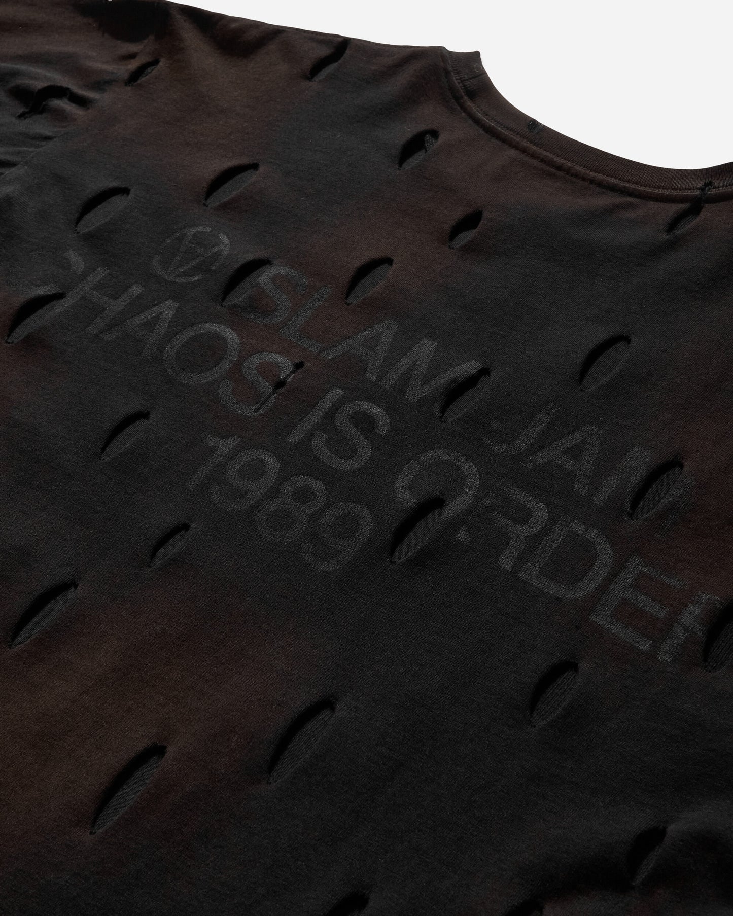 Slam Jam Carhartt x Tintoria Emiliana x Slam Jam "Poor Grade" L/S Chase T-Shirt Black Gold T-Shirts Longsleeve I026392 00FXX