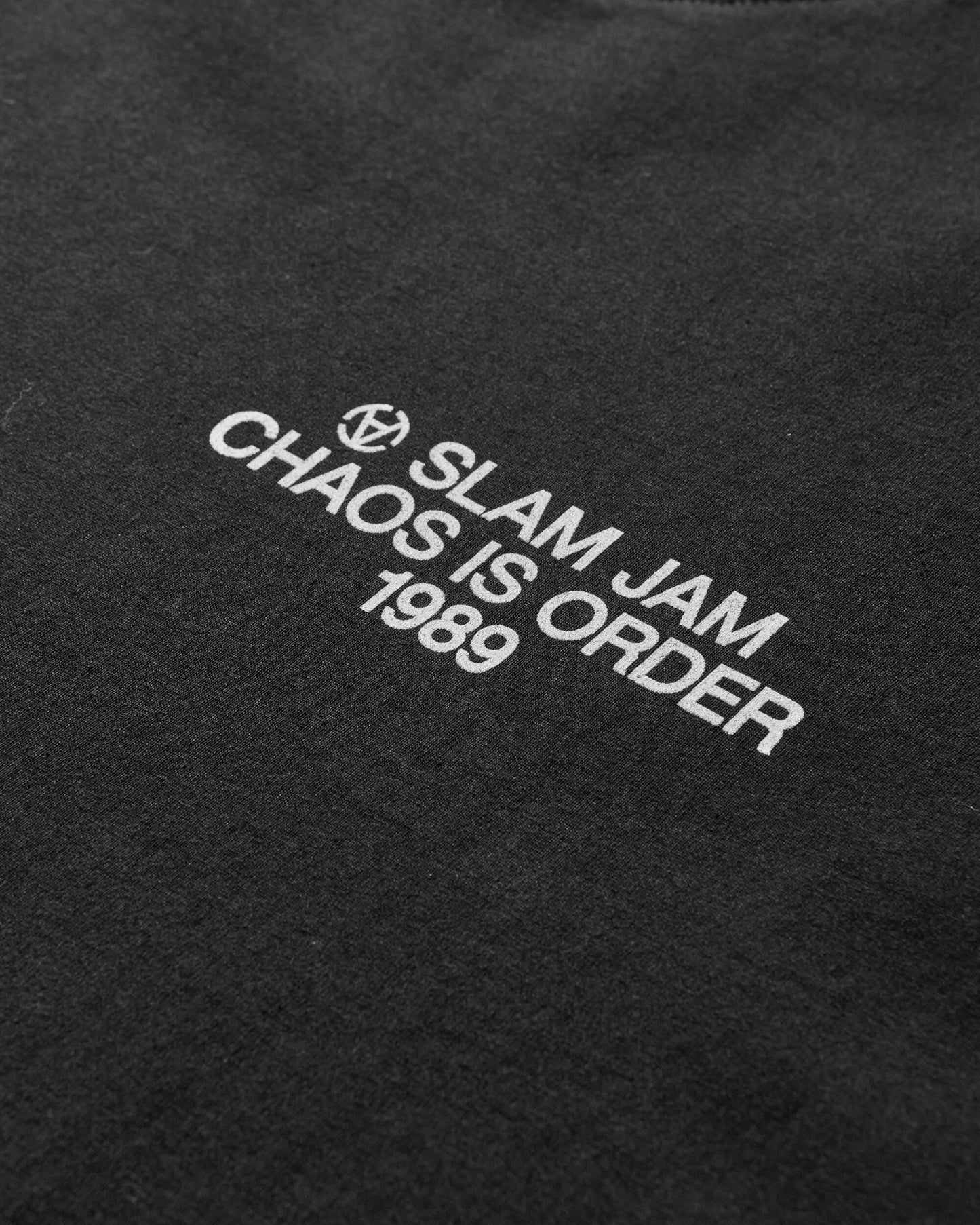 Slam Jam Chaos Is Order T-Shirt Black T-Shirts Shortsleeve SJPRCHAOS BLK