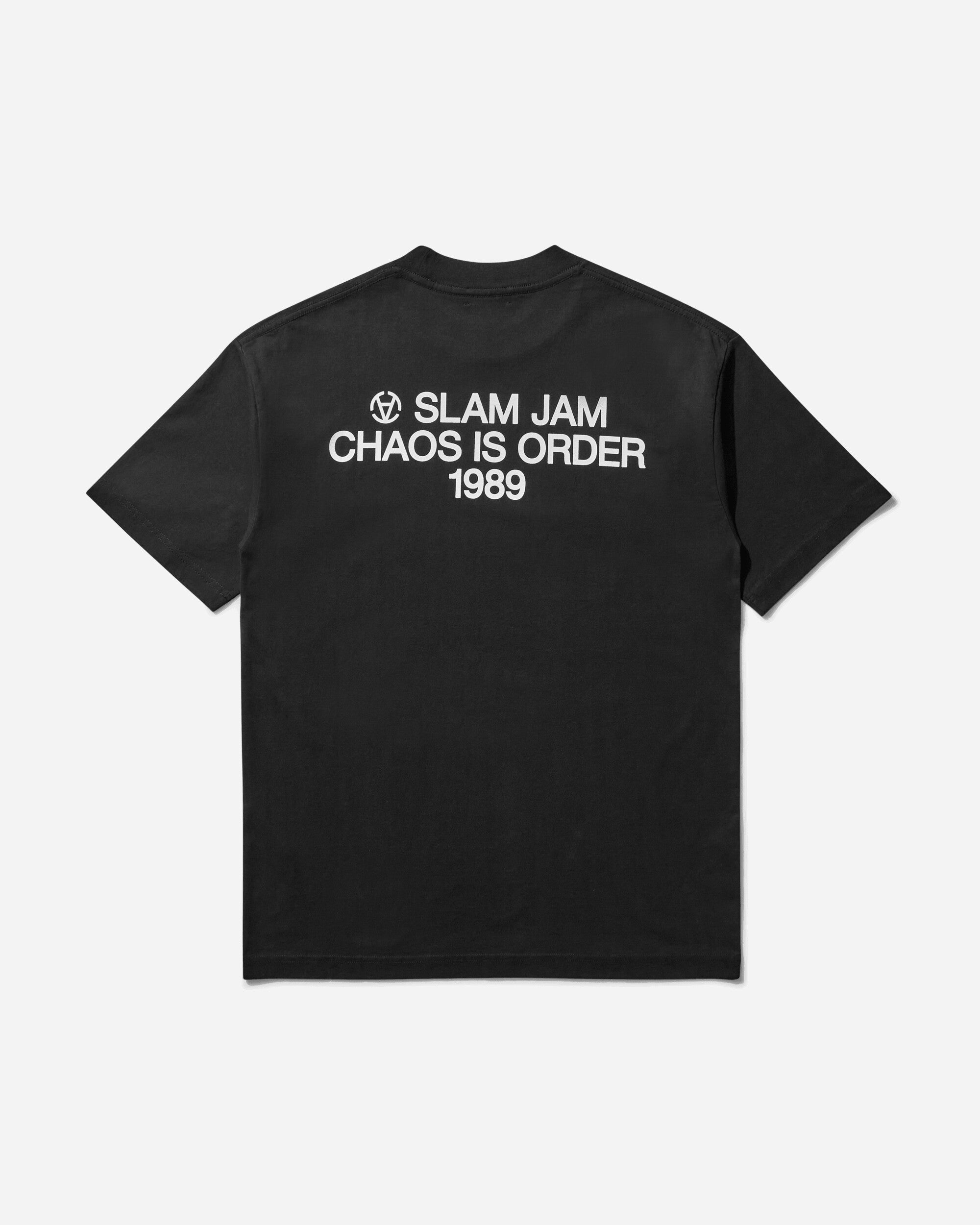 Slam Jam Chaos Is Order T-Shirt Black T-Shirts Shortsleeve SJPRCHAOS BLK
