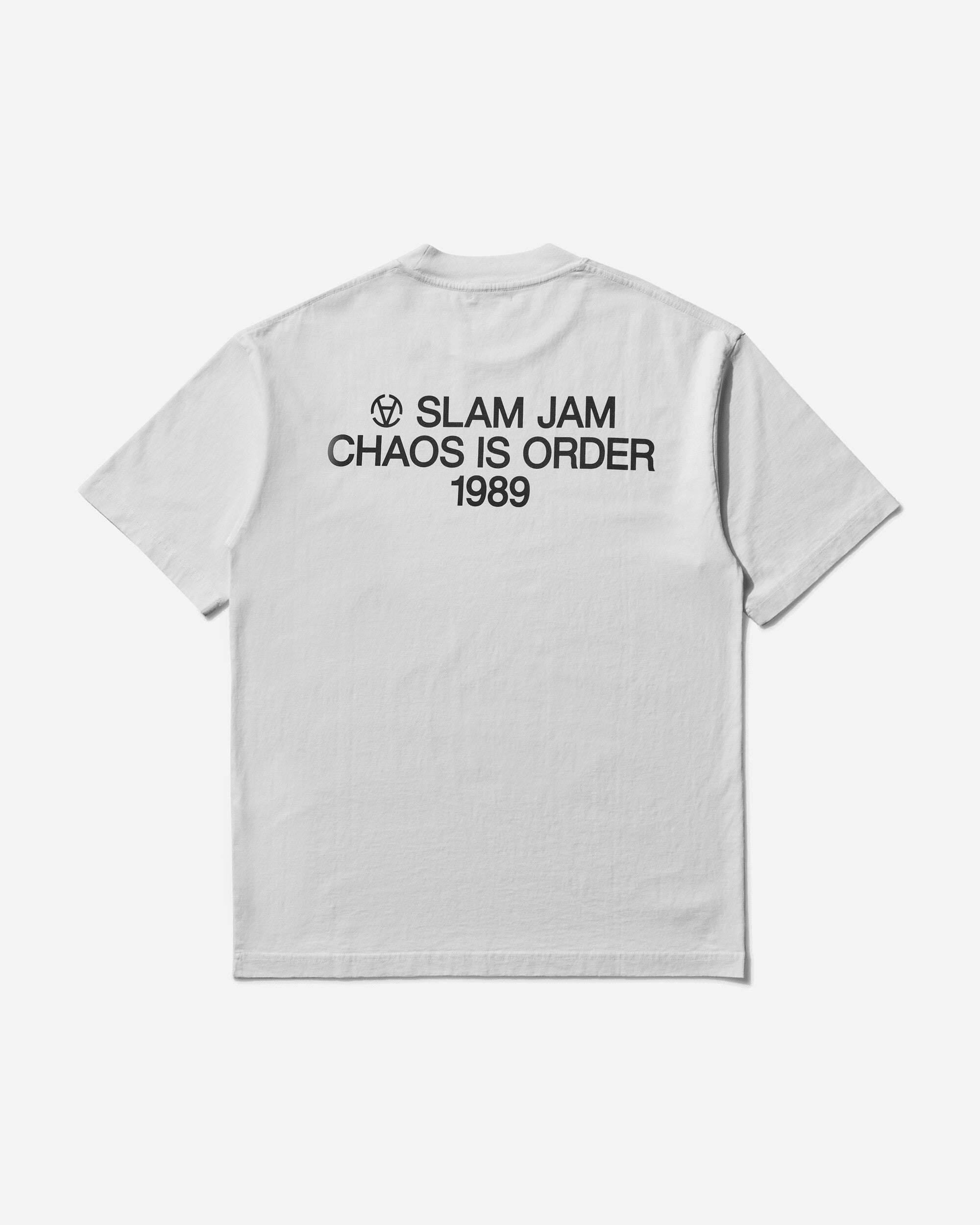 Slam Jam Chaos Is Order T-Shirt White T-Shirts Shortsleeve SJPRCHAOS WHT