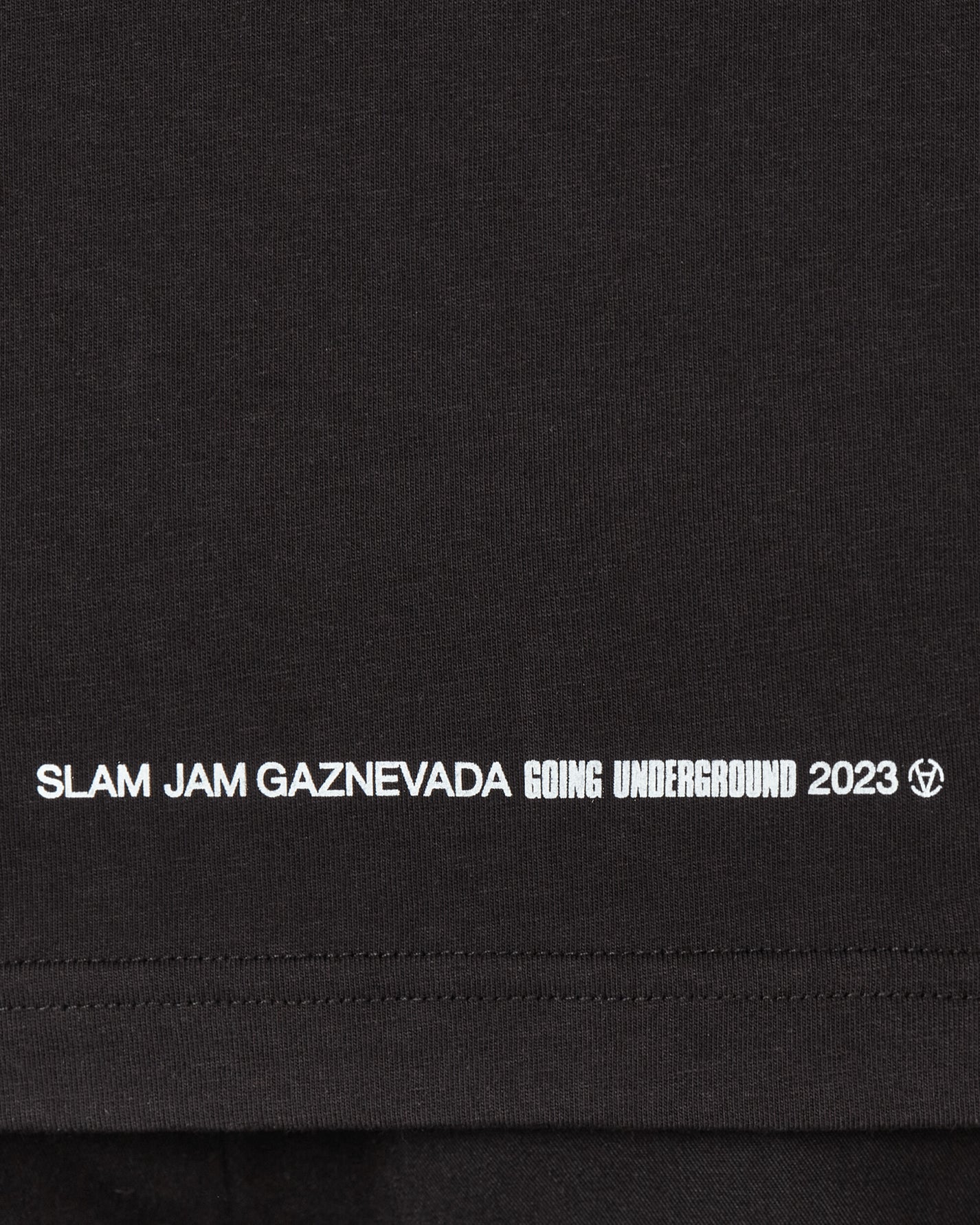 Slam Jam T-Shirt Graphic Black T-Shirts Top MBUW002JY02 BLK0001