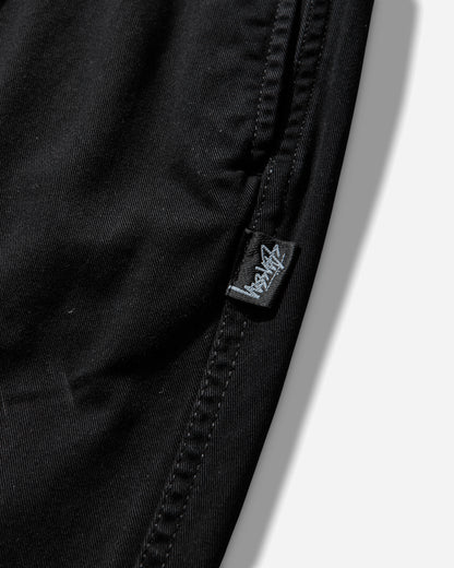 Stüssy Beach Pant Cotton Twill Black Pants Casual 116774SJ 0001