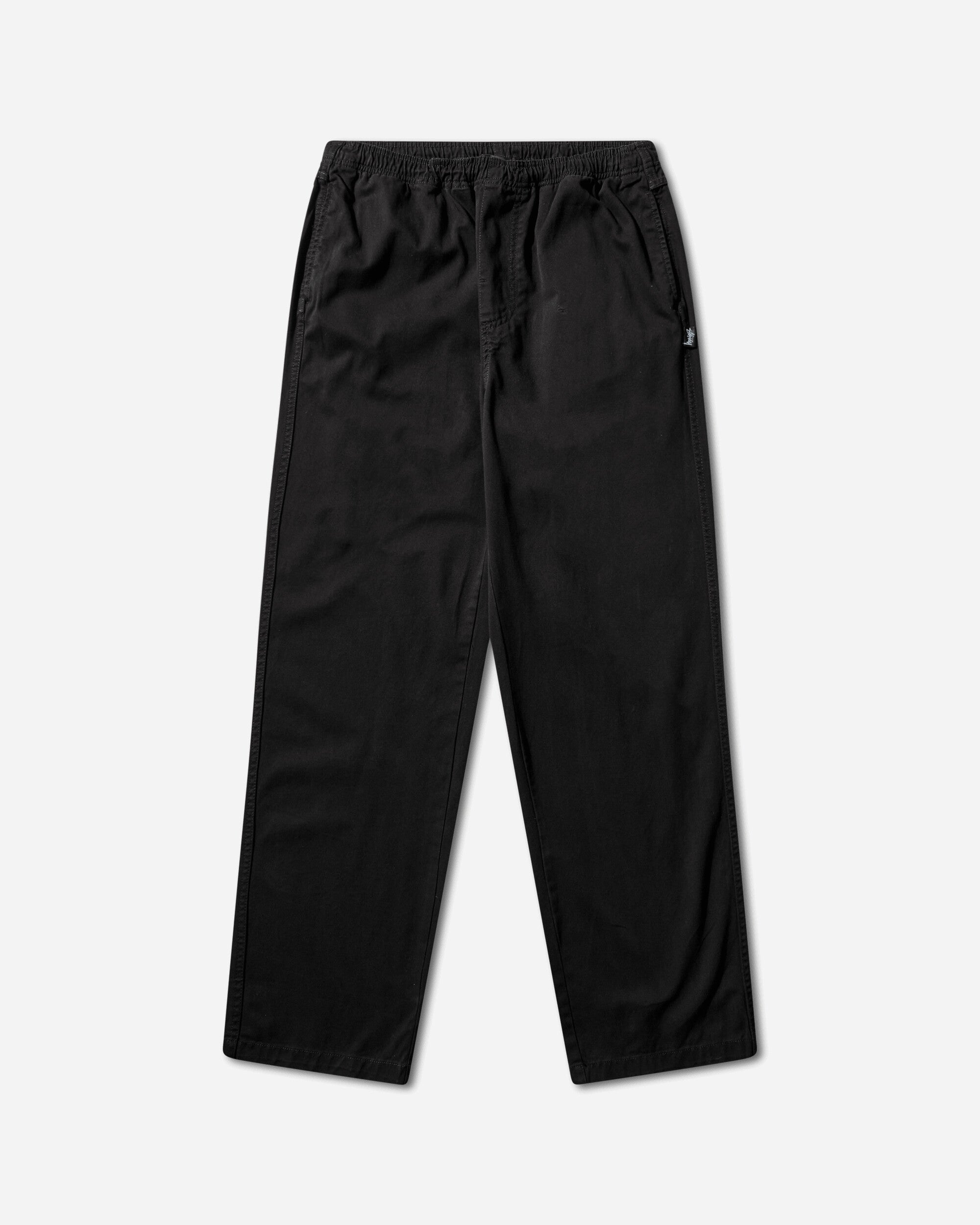 Stüssy Beach Pant Cotton Twill Black Pants Casual 116774SJ 0001