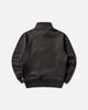 Stüssy Fleece Raglan Zip Mock Washed Black Sweatshirts Crewneck 118573SJ 0034