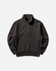Stüssy Fleece Raglan Zip Mock Washed Black Sweatshirts Crewneck 118573SJ 0034