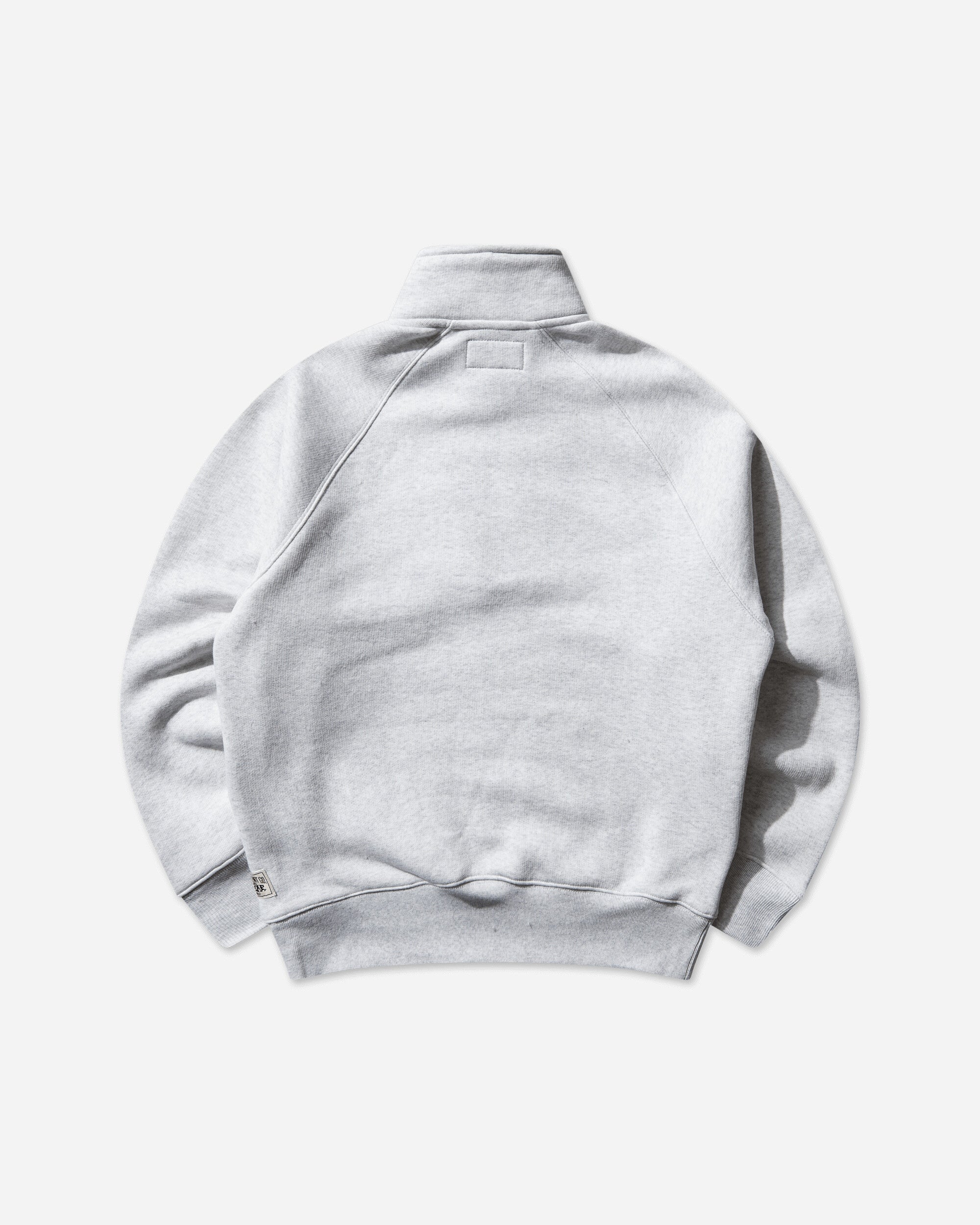 Stüssy Fleece Raglan Zip Mock Ash Heather Sweatshirts Crewneck 118573SJ 0062