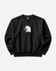 Stüssy Long Range Crew Black Sweatshirts Crewneck 1915142SJ 0001