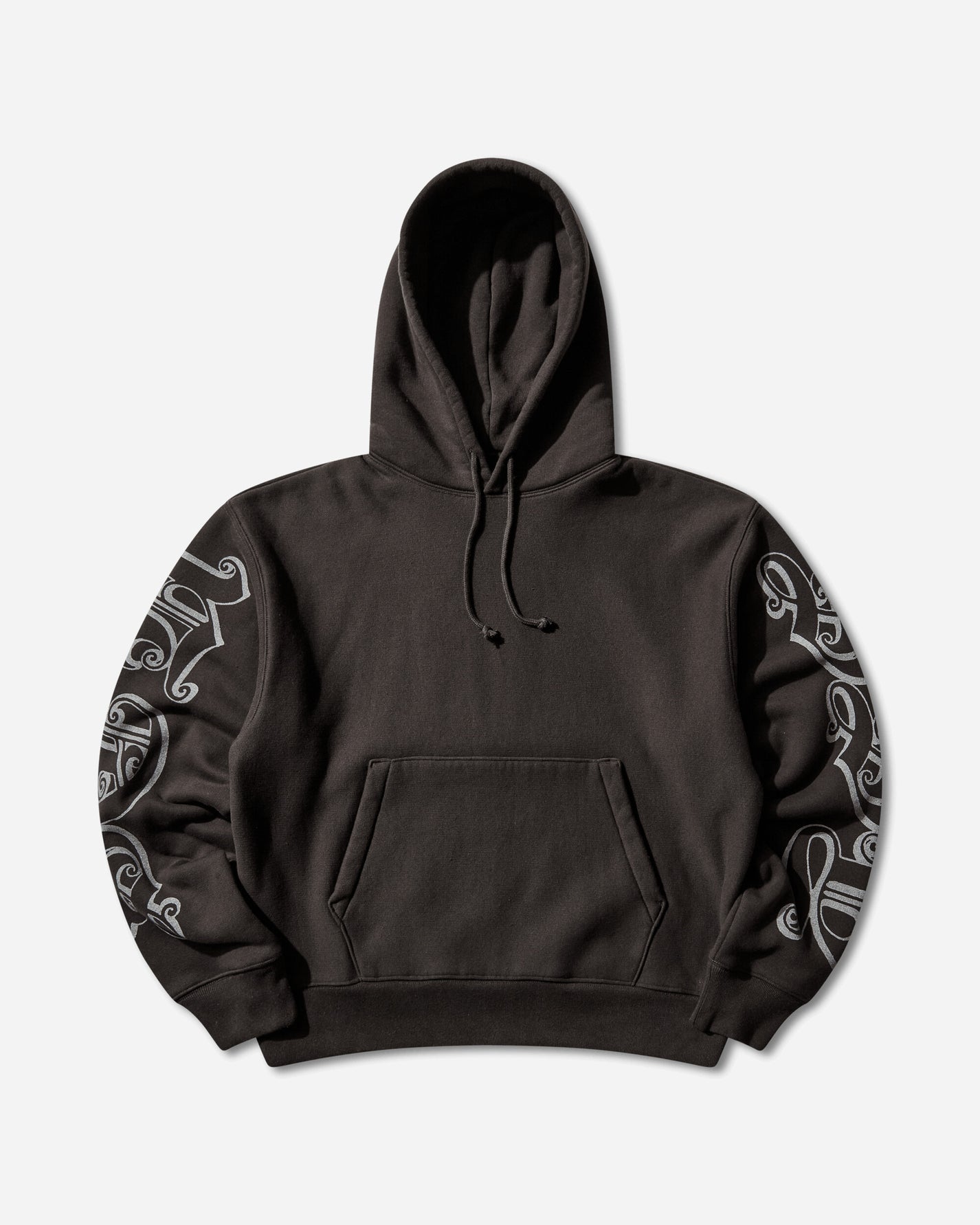 Stüssy Motif Print Hood Black Sweatshirts Hoodies 118605SJ 0001