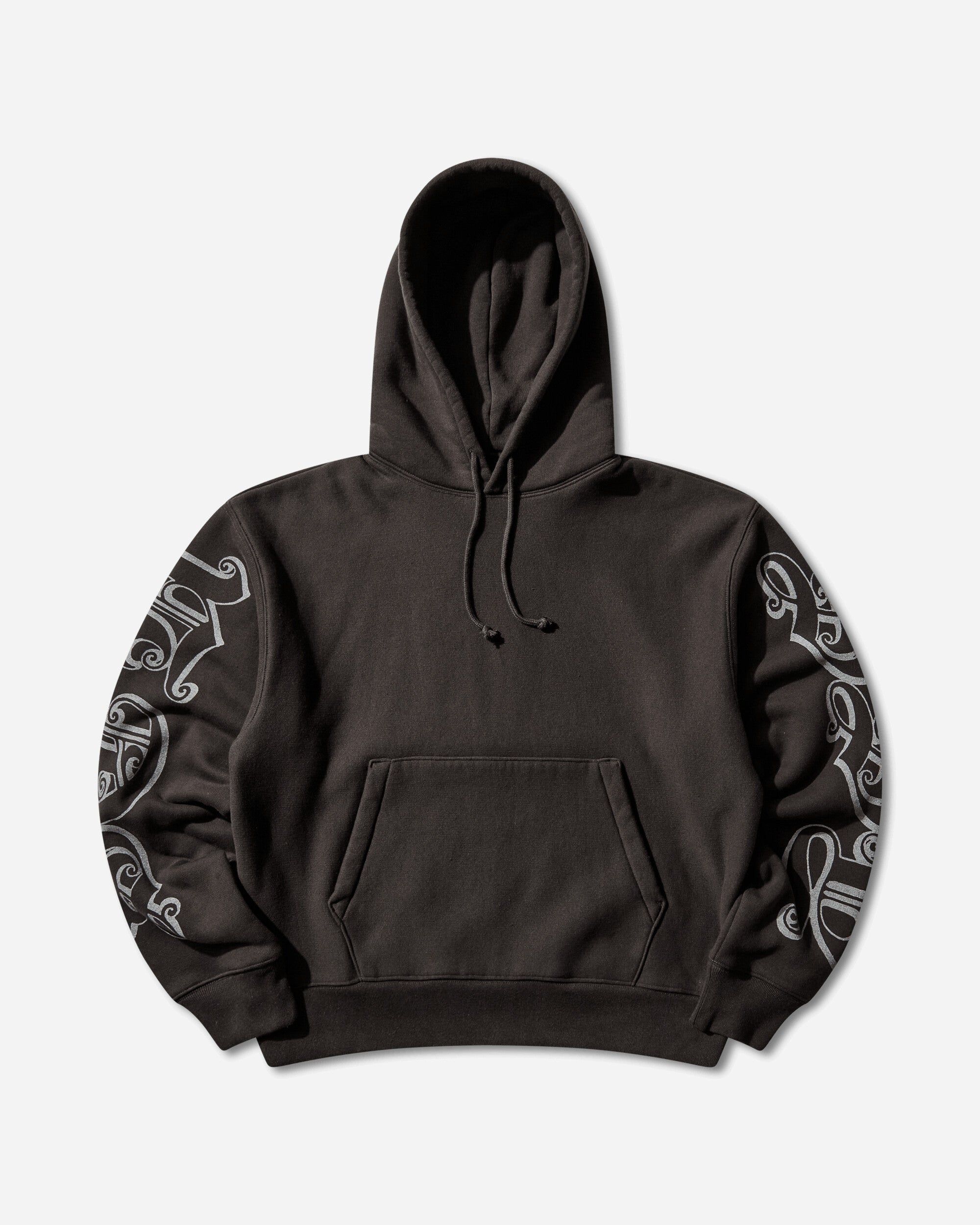 Stüssy Motif Print Hood Black Sweatshirts Hoodies 118605SJ 0001