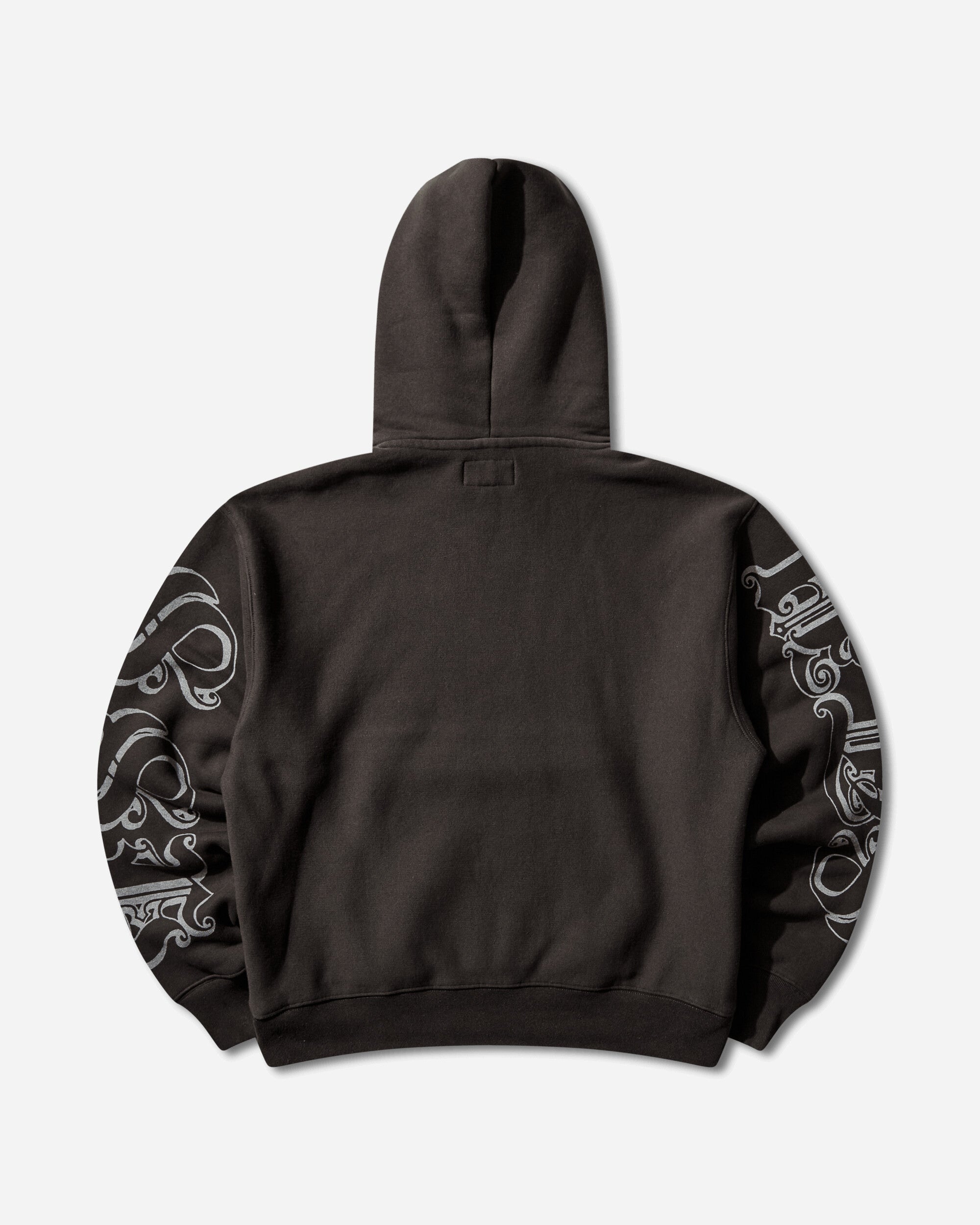 Stüssy Motif Print Hood Black Sweatshirts Hoodies 118605SJ 0001