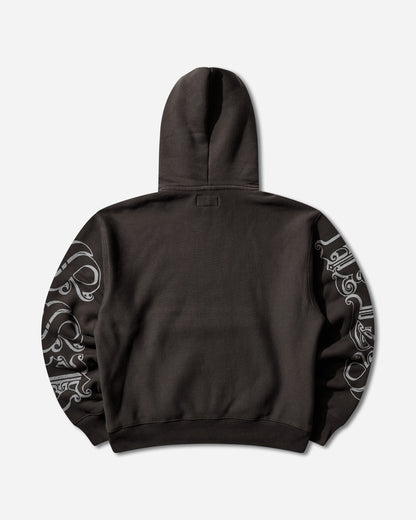 Stüssy Motif Print Hood Black Sweatshirts Hoodies 118605SJ 0001