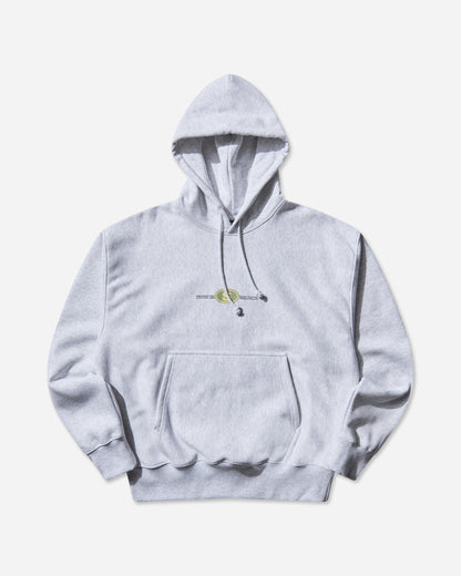 Stüssy Worldwide Dot Hood Ash Heather Sweatshirts Hoodies 1925121 0062