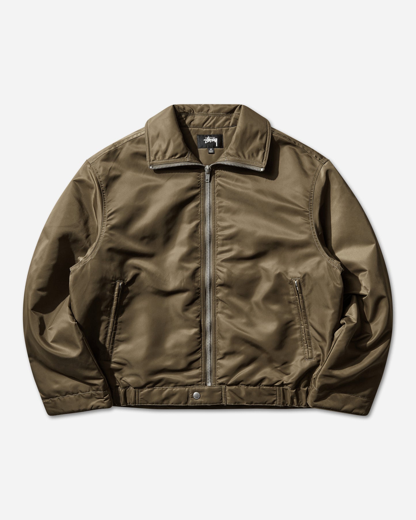 Stüssy Pile Lined Zip Jacket Olive Coats and Jackets Jackets 115887SJ 0403