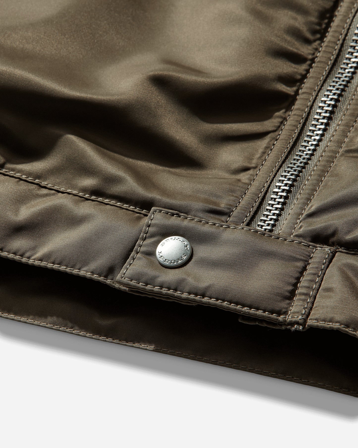 Stüssy Pile Lined Zip Jacket Olive Coats and Jackets Jackets 115887SJ 0403