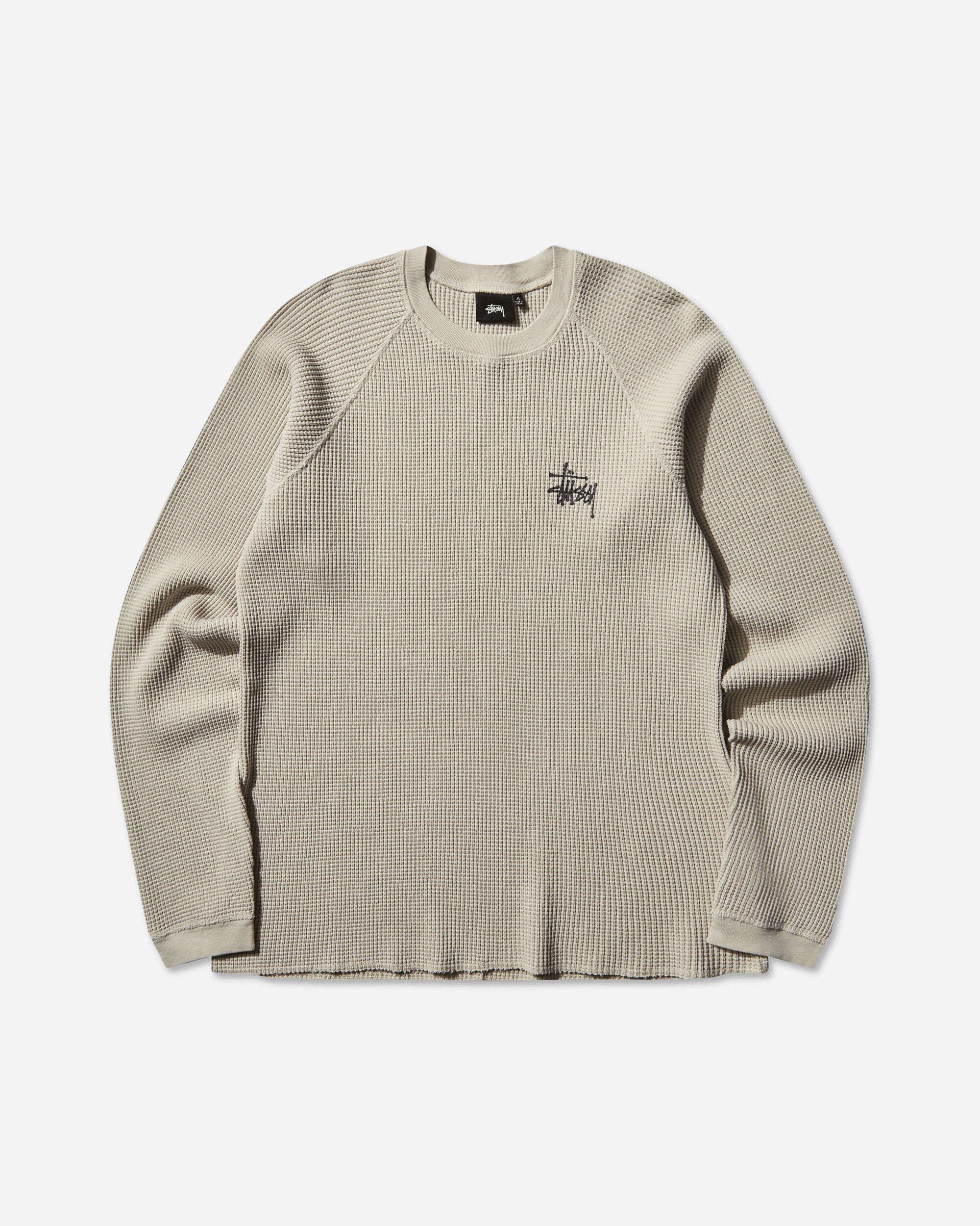 Stüssy Raglan Thermal Basic Stock Bone T-Shirts Longsleeve 1140356SJ 1207