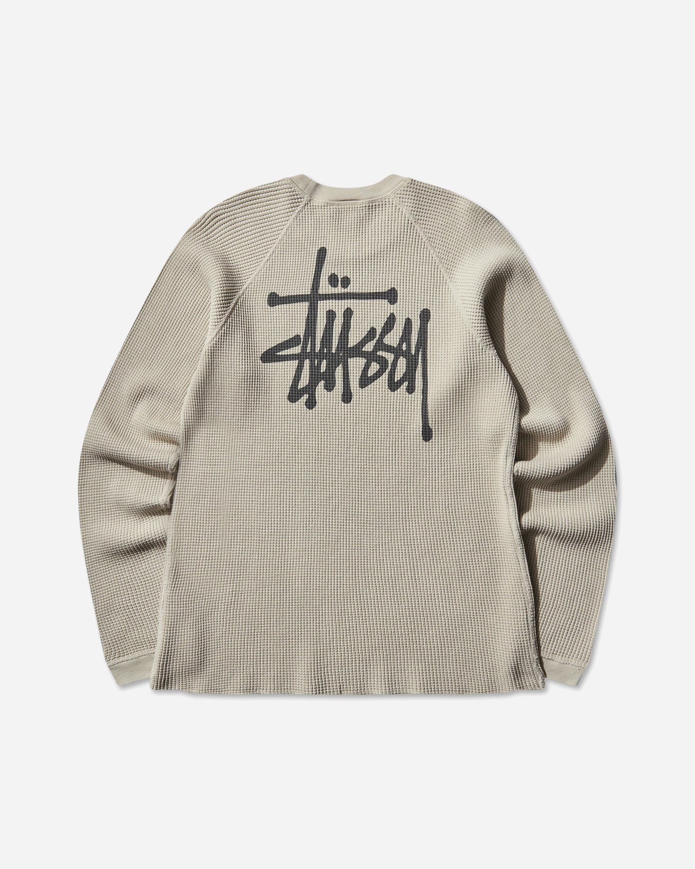 Stüssy Raglan Thermal Basic Stock Bone T-Shirts Longsleeve 1140356SJ 1207